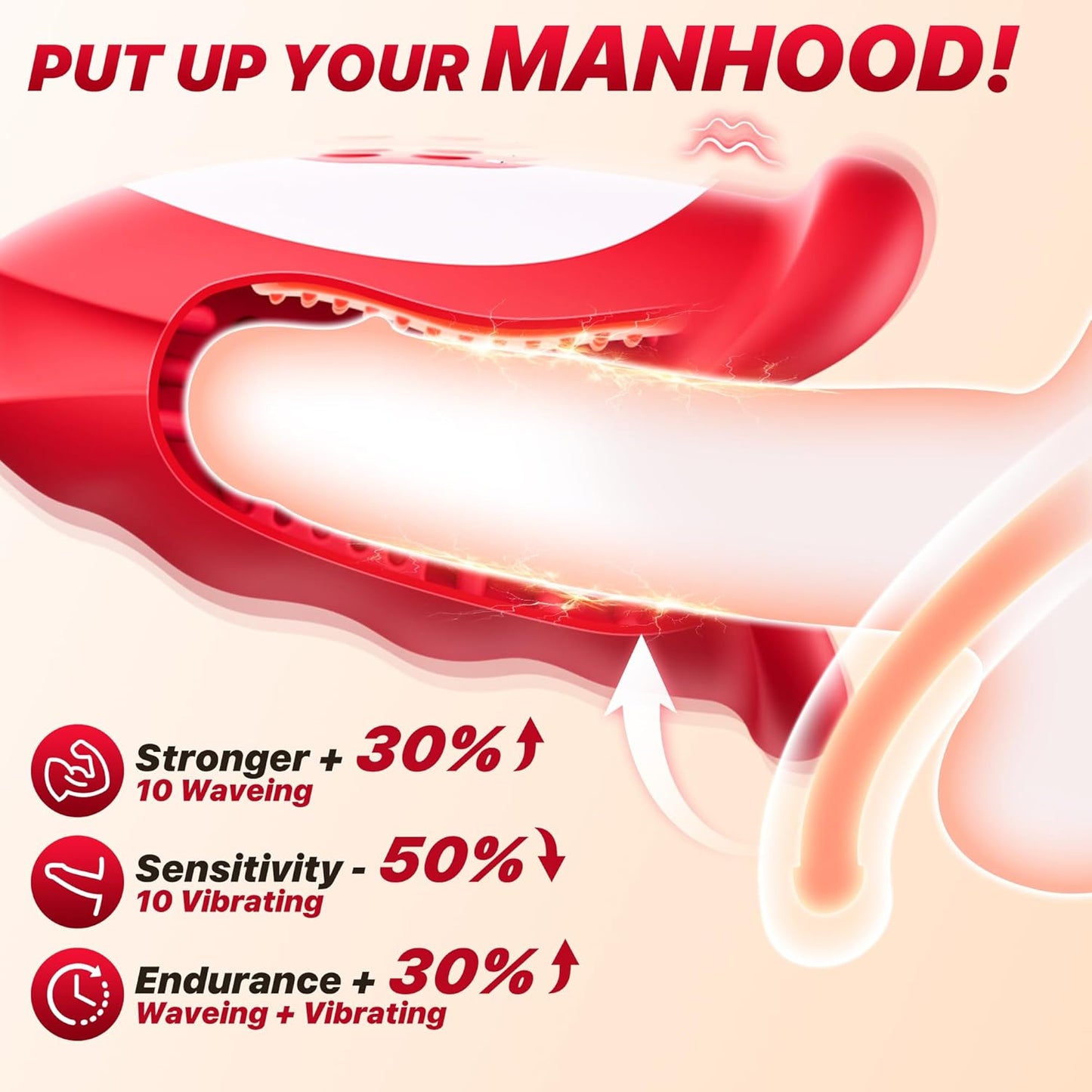 WaveGrip Oral Wave - Motion Vibrator for Men - Vixen | Nova Network