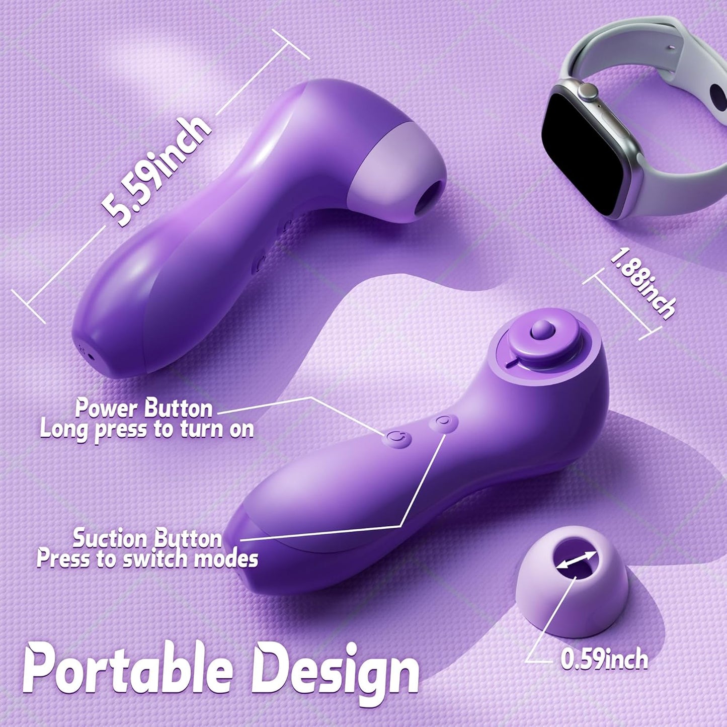 WhisperMuse Dual Pleasure Suction Vibrator - Vixen | Nova Network