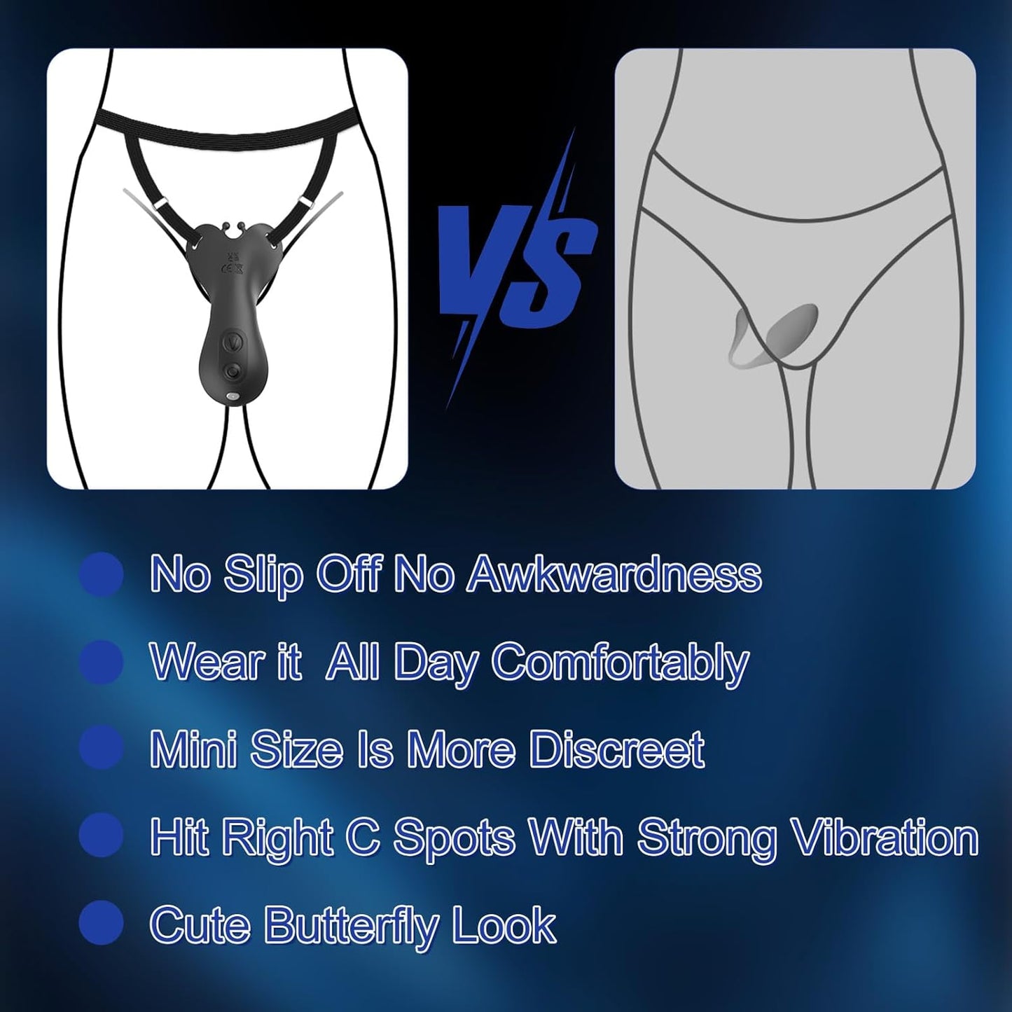 WhisperWing Discreet Butterfly Panty Vibrator for Couples - Vixen | Nova Network