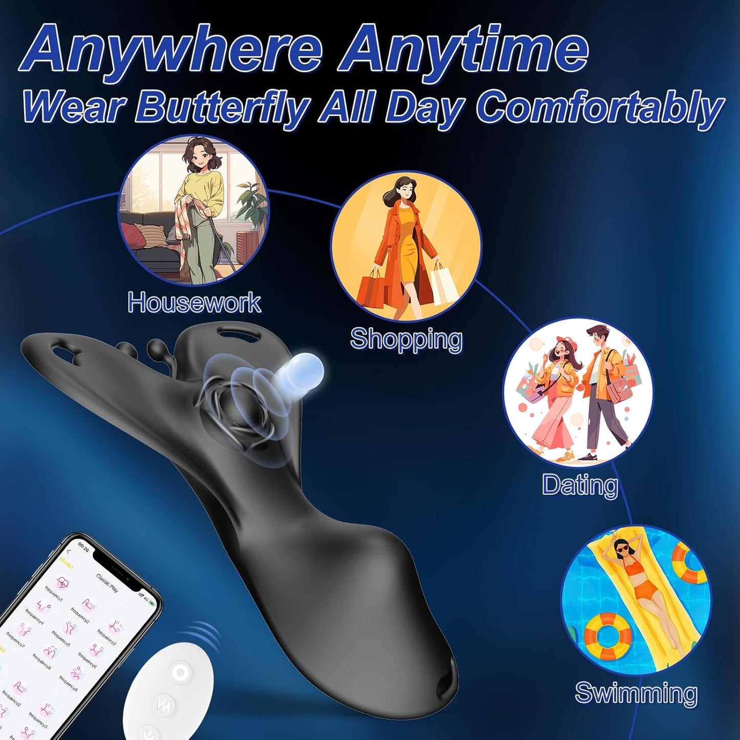WhisperWing Discreet Butterfly Panty Vibrator for Couples - Vixen | Nova Network