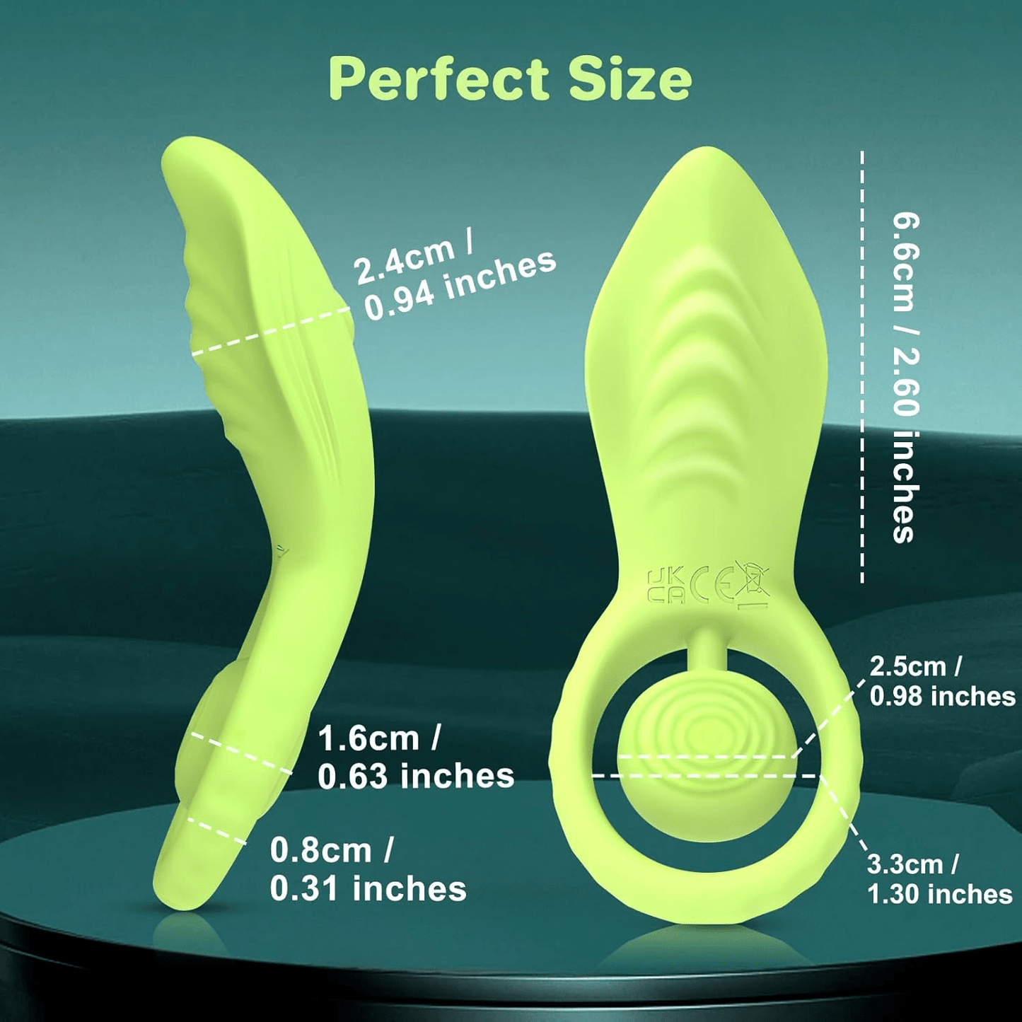WillowLeaf Vibrating Cock Ring Clit Massager – Remote Control, 10 Modes, IPX6 - Vixen Adult Playroom