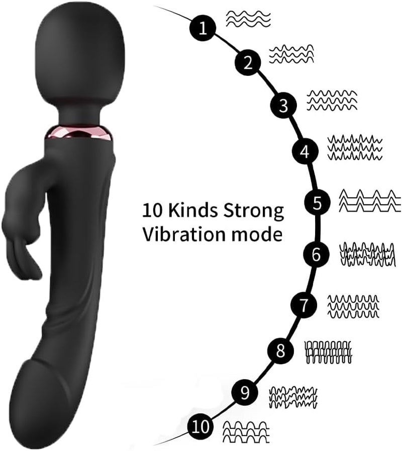 MidnightTriad Triple Stimulation Rabbit Wand