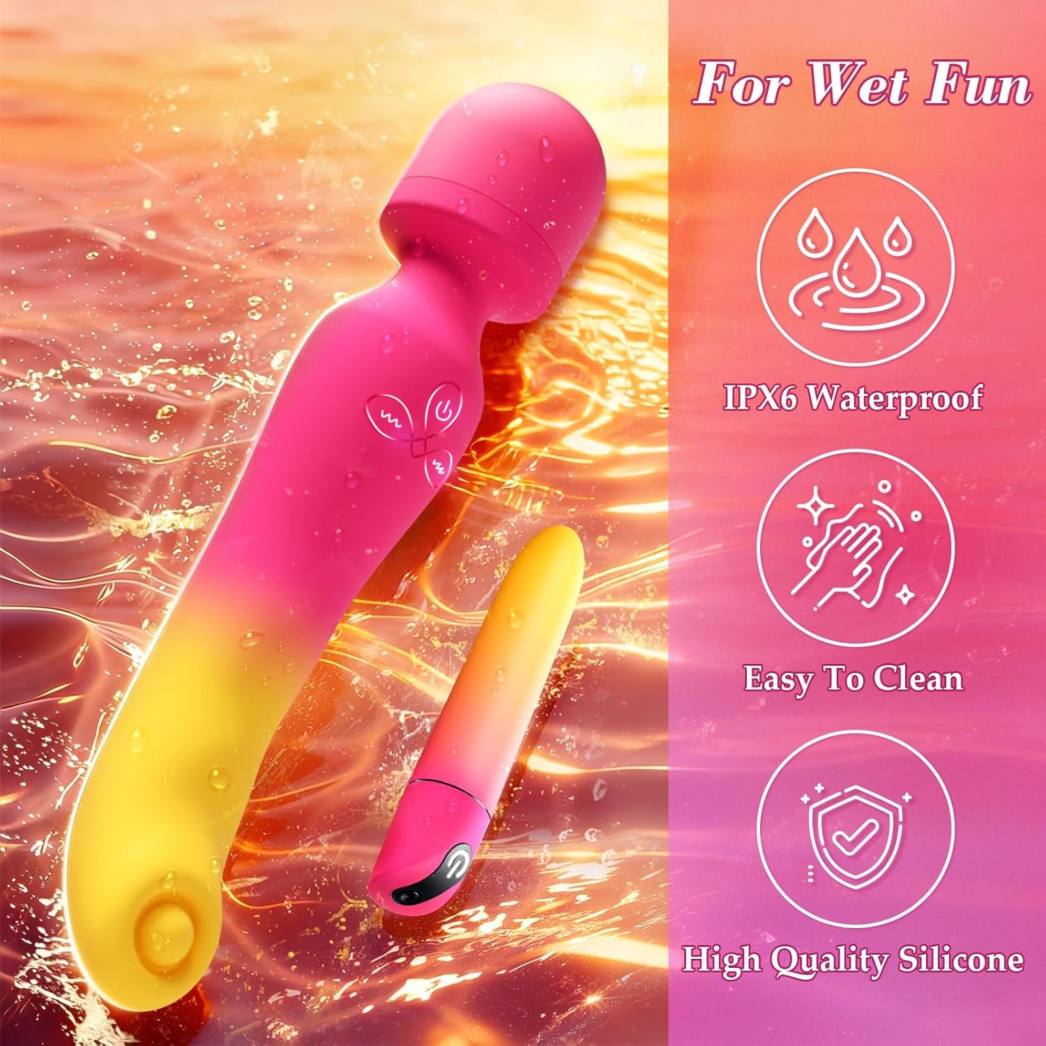 TapLuxe G-Spot Wand & Bullet Vibrator Set