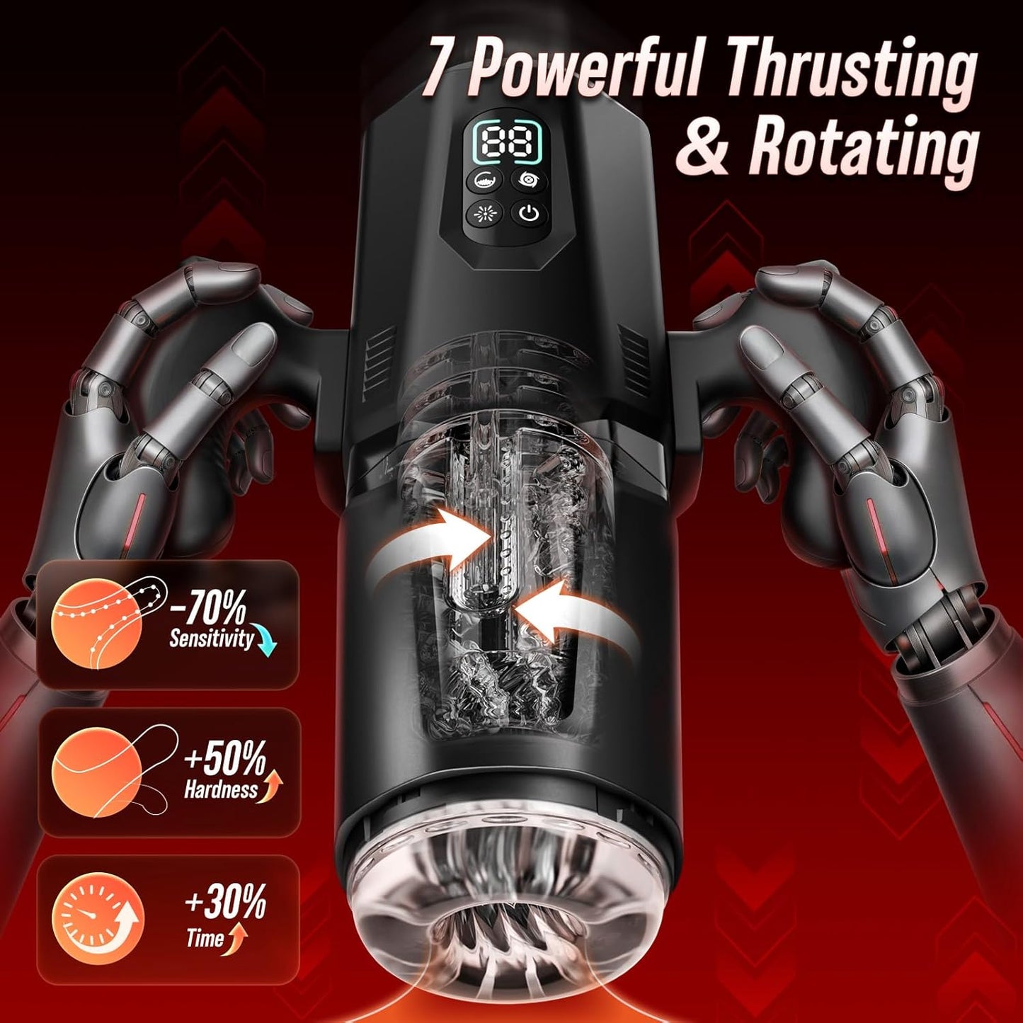 AutoPilot AI Male Stroker Machine 7+7 Modes