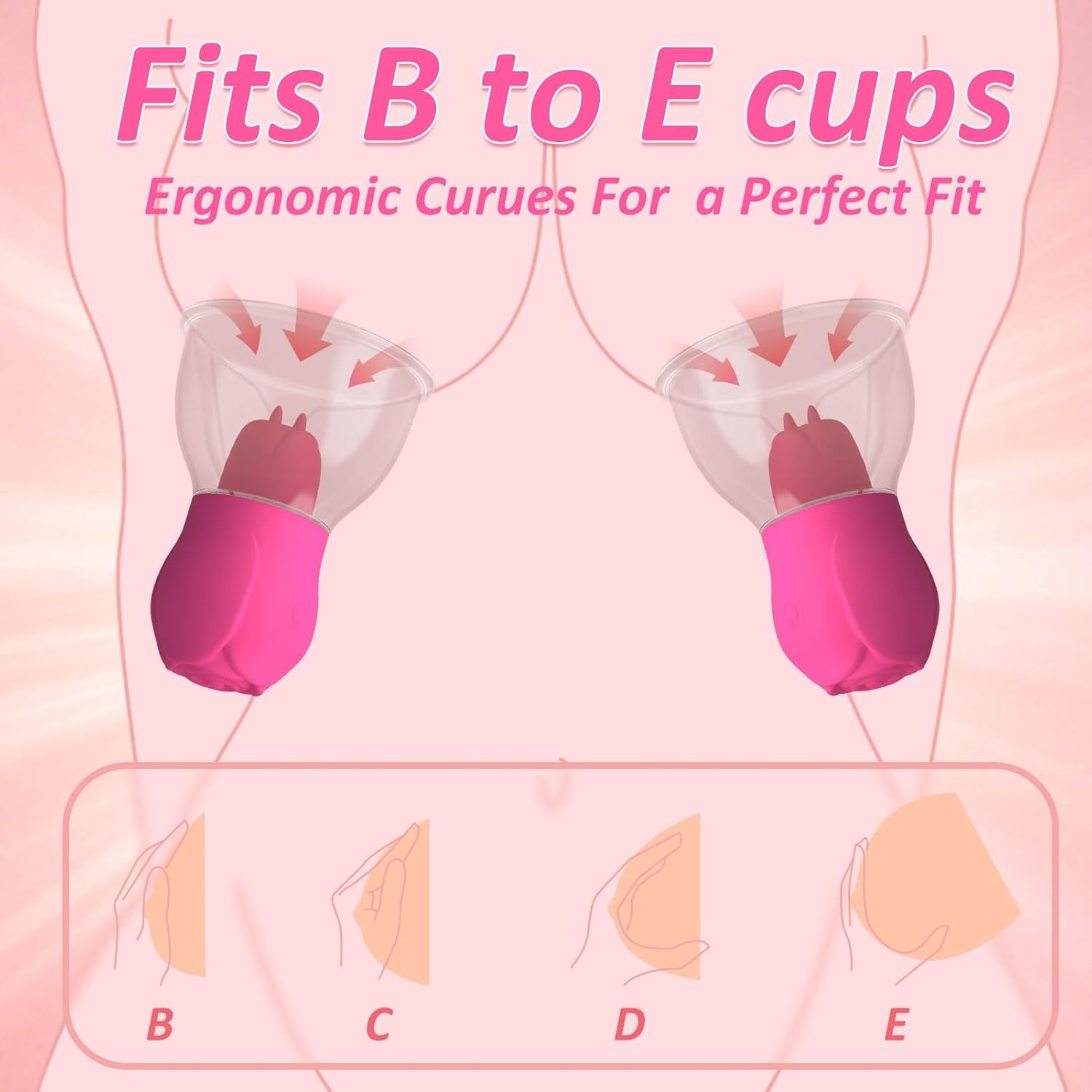 SuctionRose App-Controlled Nipple Sucker Vibrators