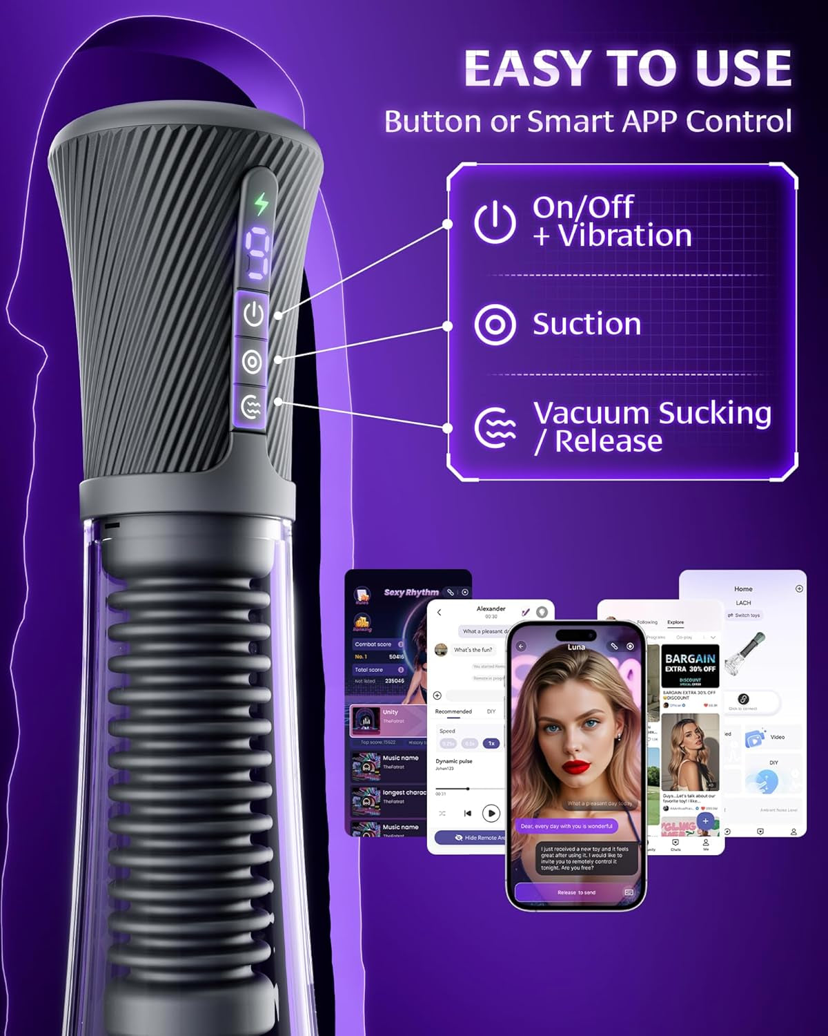 ApexTrainer AI Male Masturbator Stroker Pump