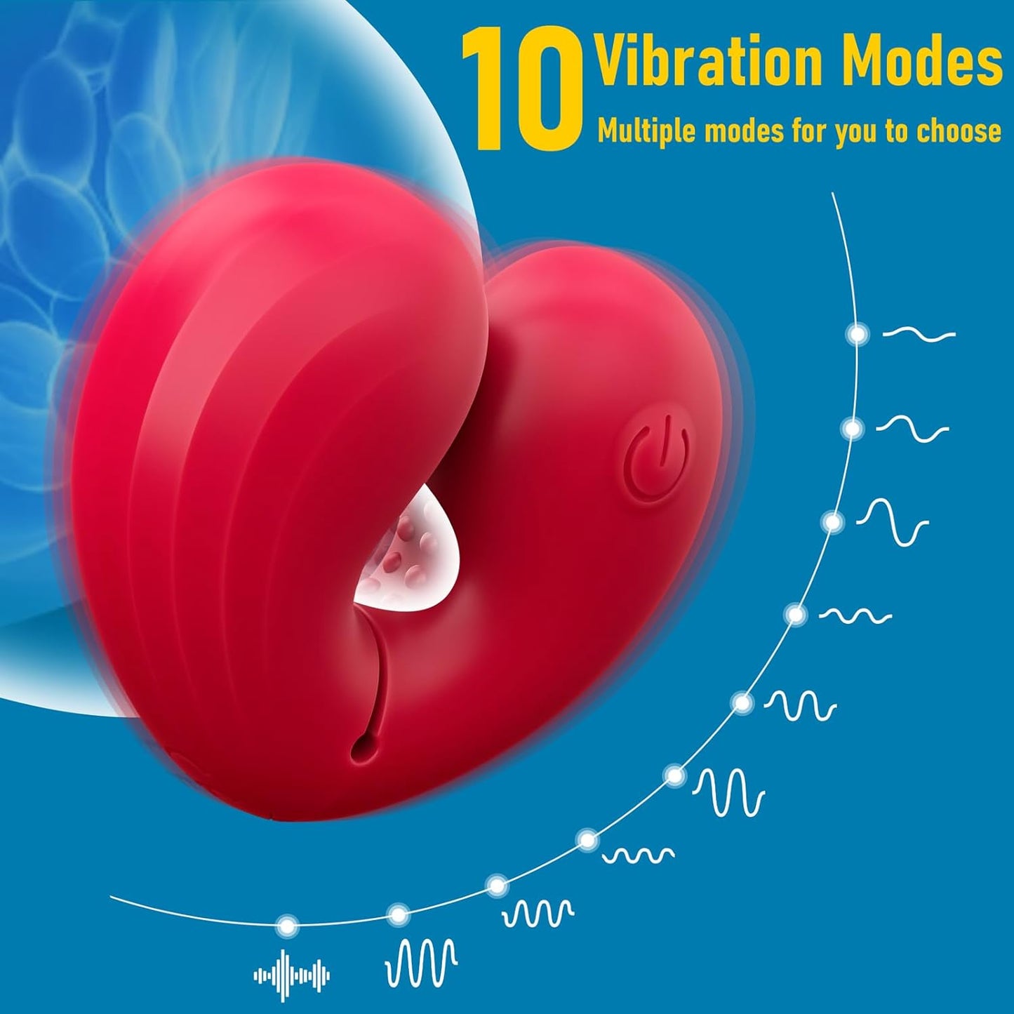 HeartBite Vibrating Nipple Clamps with Remote