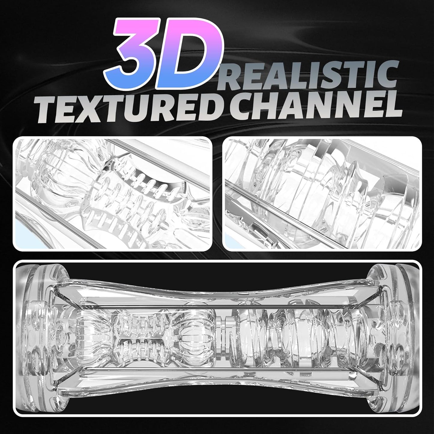 PrismVault Clear Dual Entry Male Stroker Fleshlight