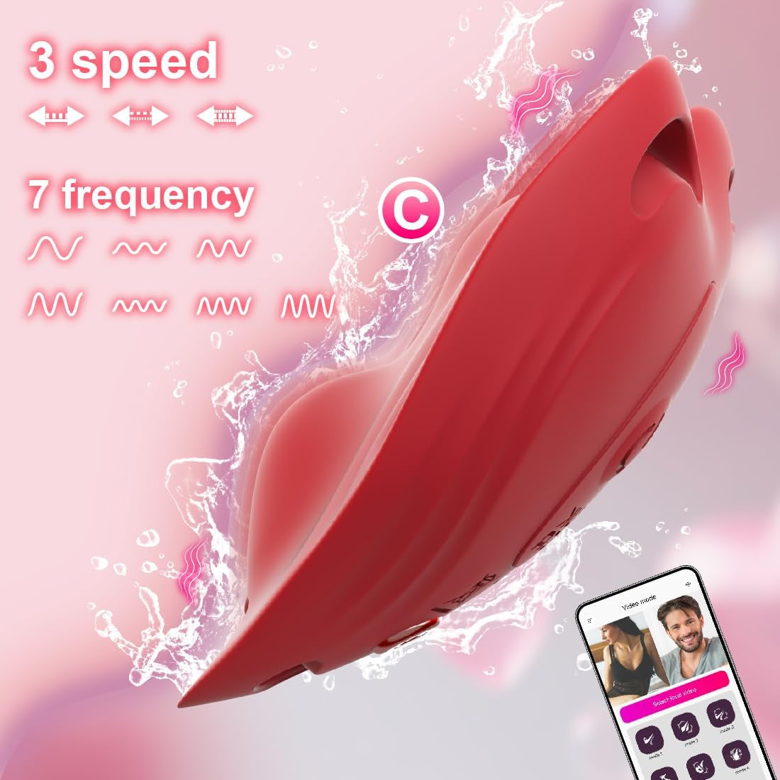 RoséMuse App Control Heart-Shaped Panty Vibrator 