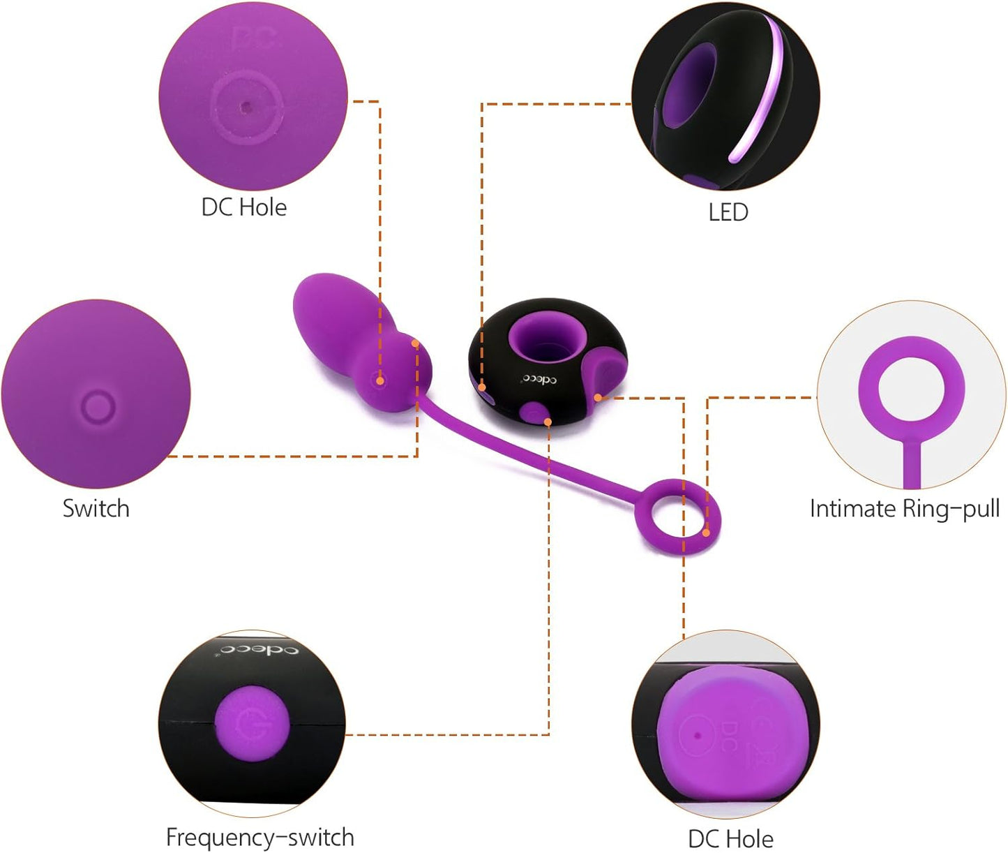 VioletBeam Remote Control Egg Vibrator