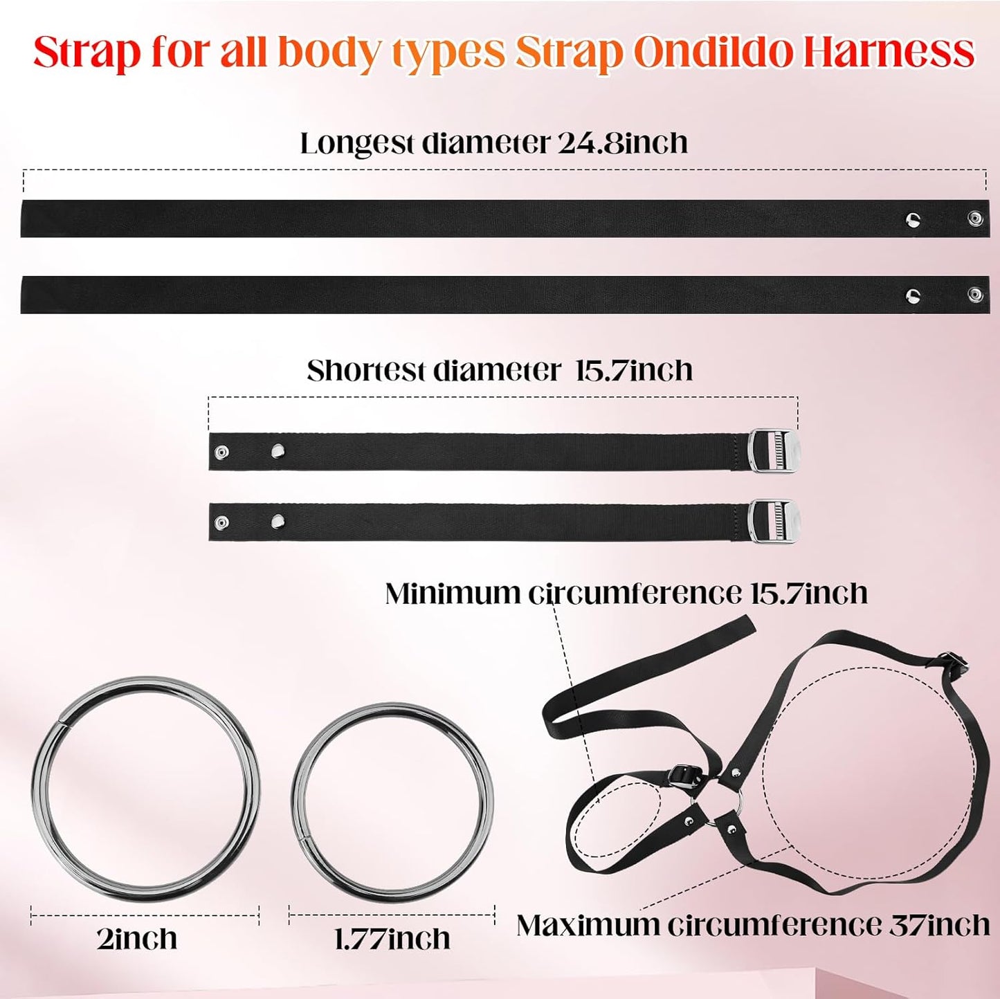 SwitchPlay Adjustable Strap-On Harness Dual O-Rings