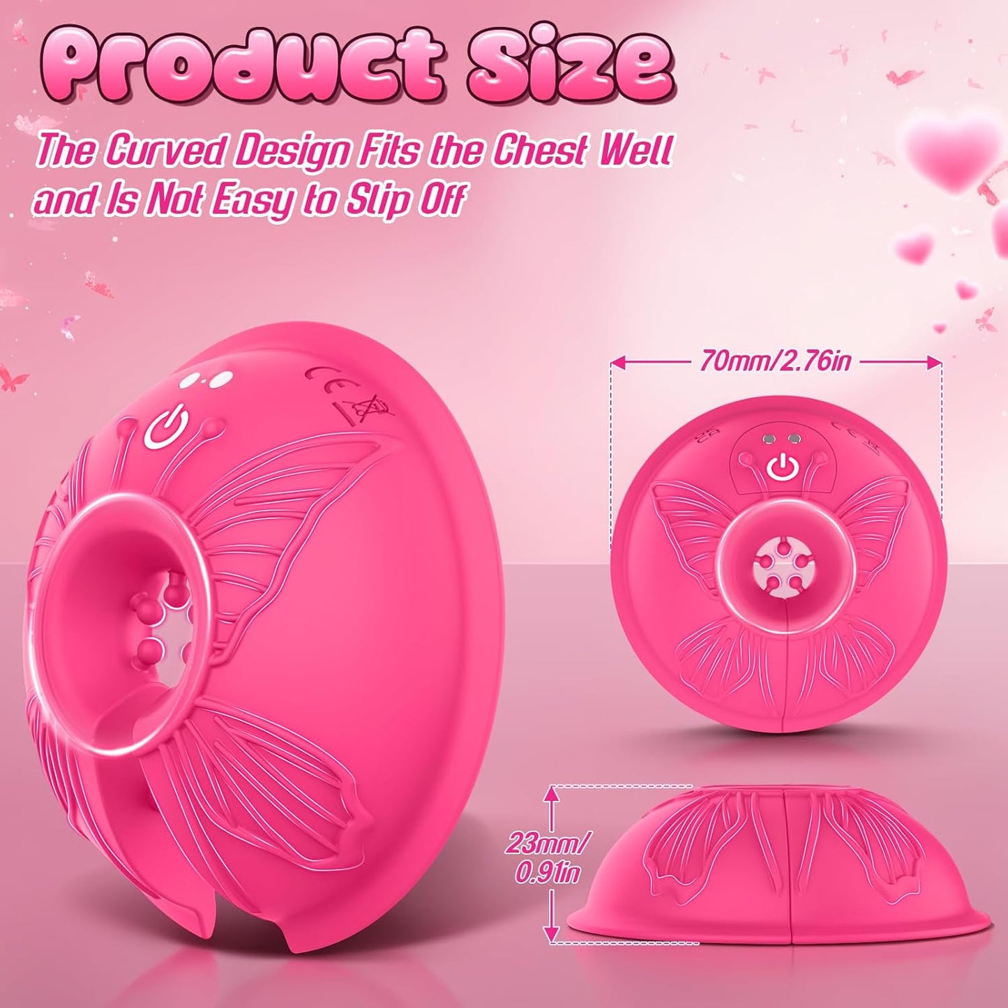 FlutterClamp Vibrating Nipple Clamps with App/Remote Control