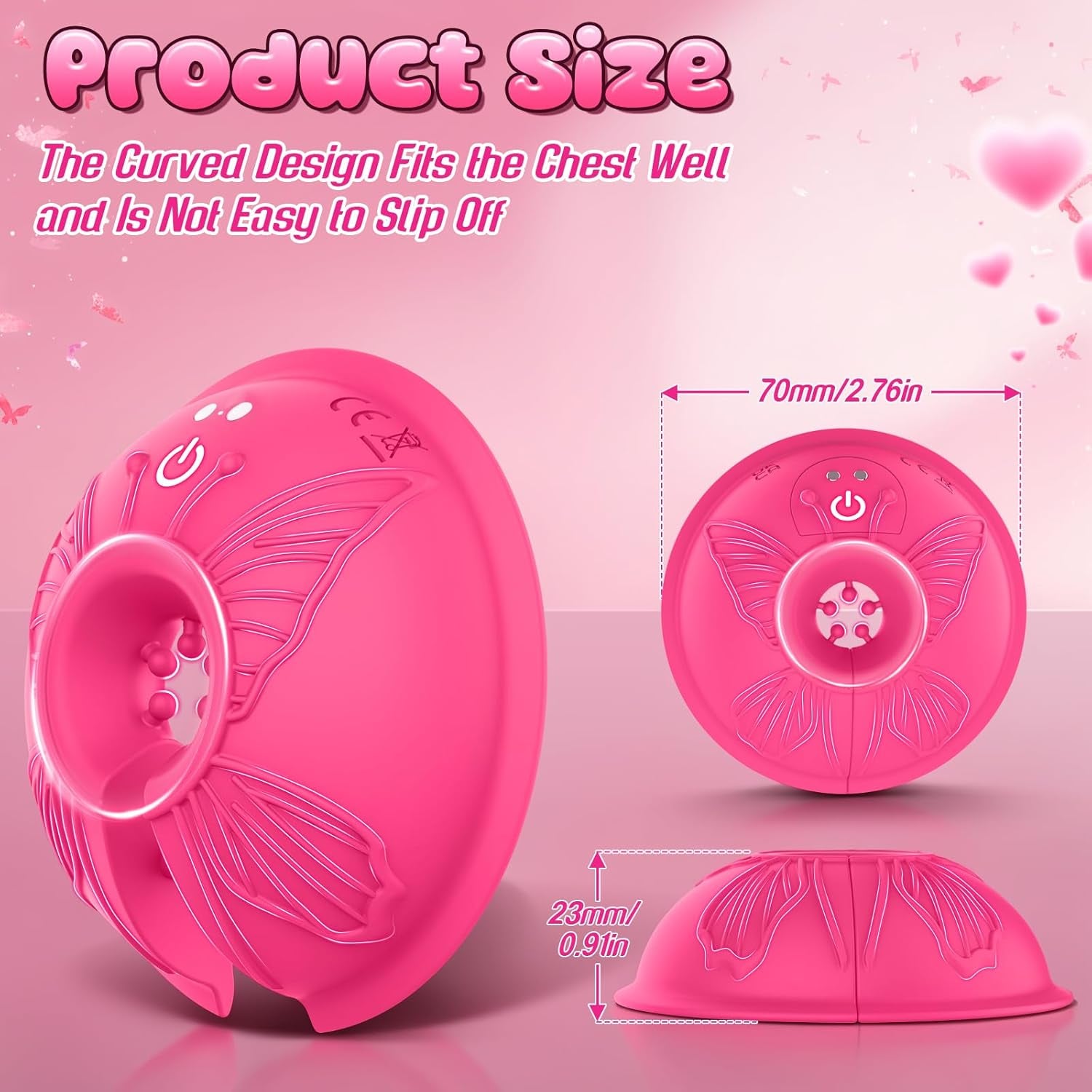 FlutterClamp Vibrating Nipple Clamps with App/Remote Control