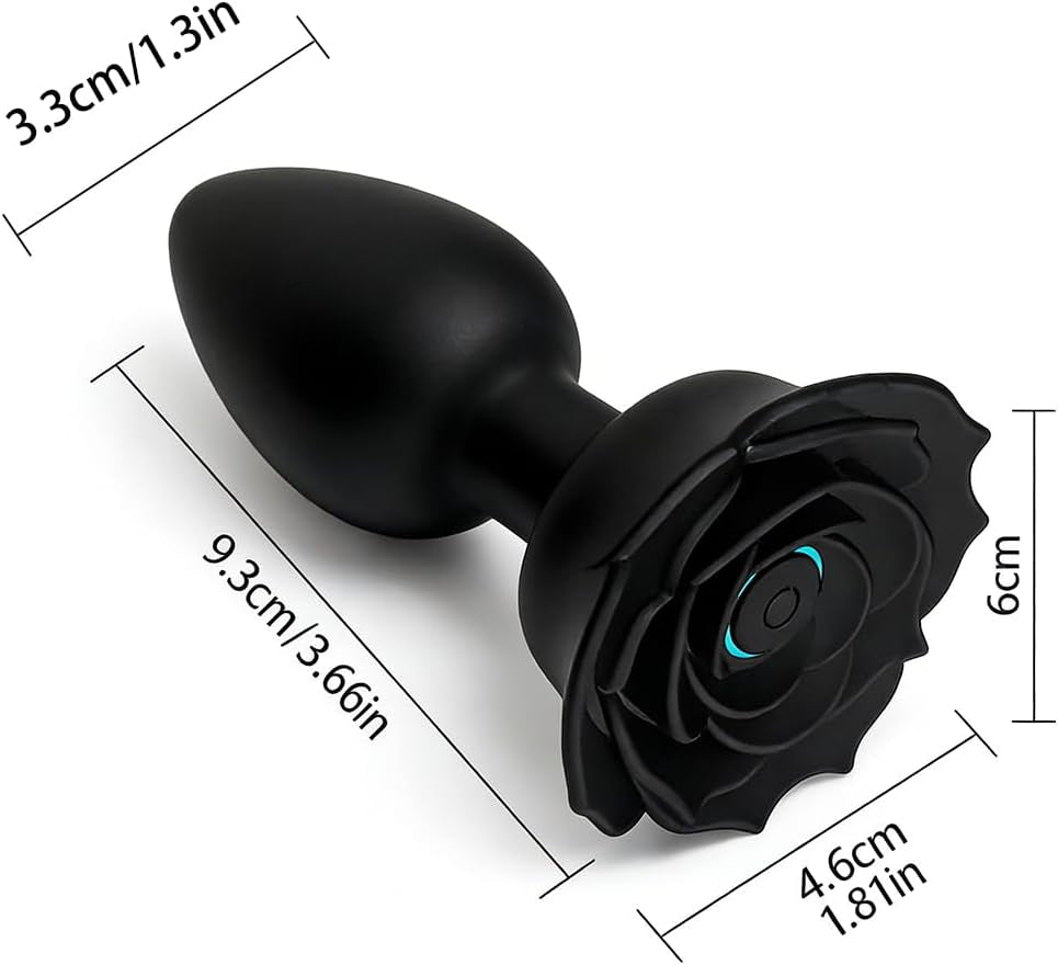 DarkBloom Rose Anal Plug Vibrator