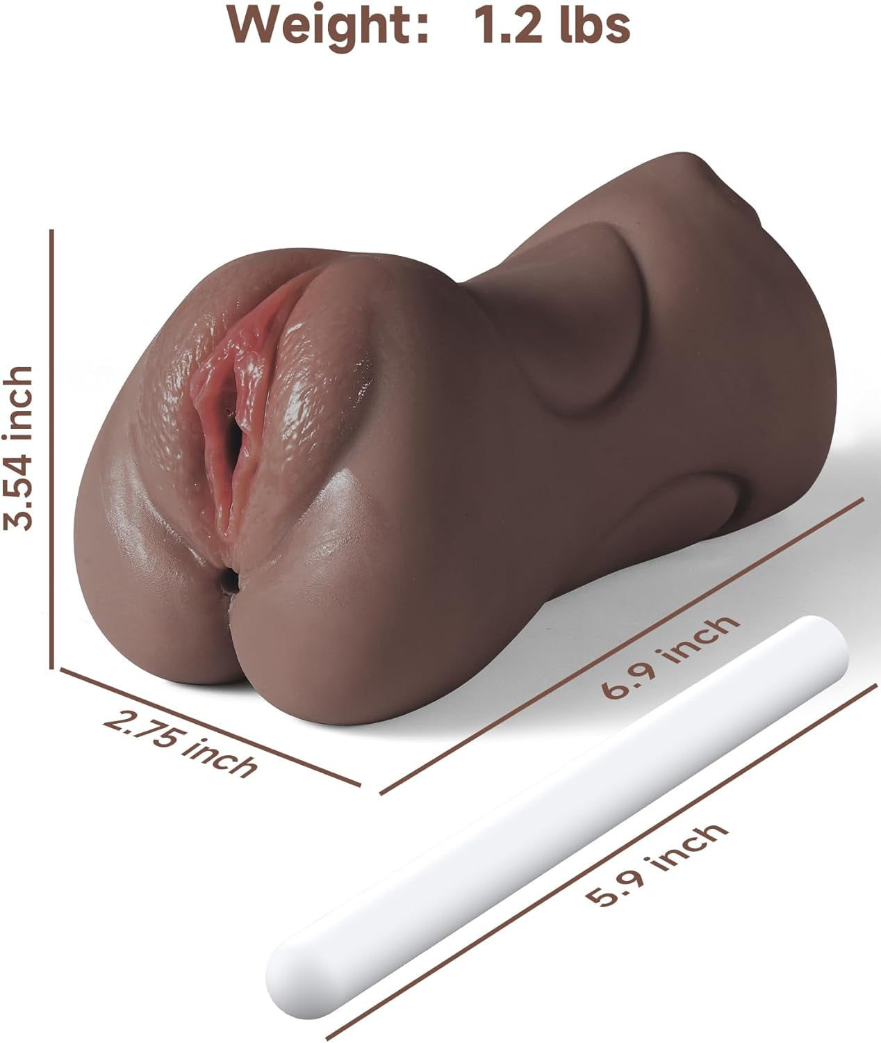 EbonyLuxe 3-in-1 Pocket Pussy Stroker
