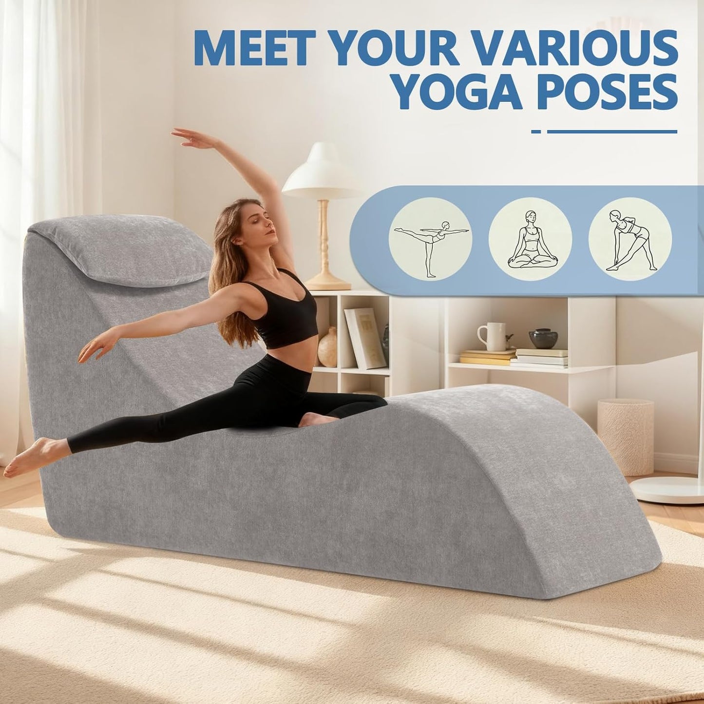 SlateVice Premium Gray Sex Chaise Lounge Chair