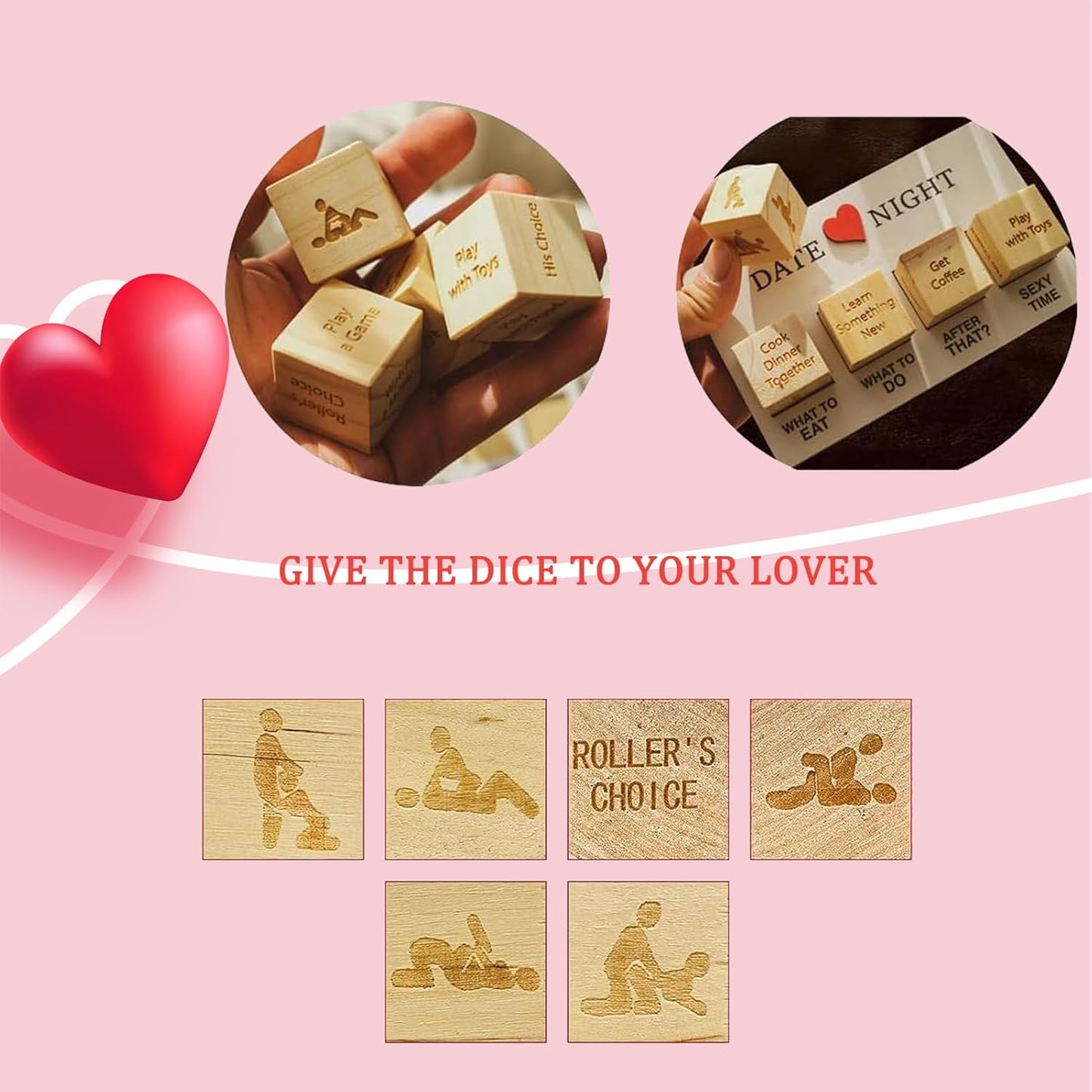 Date Night Sex Decisions Dice for Couples