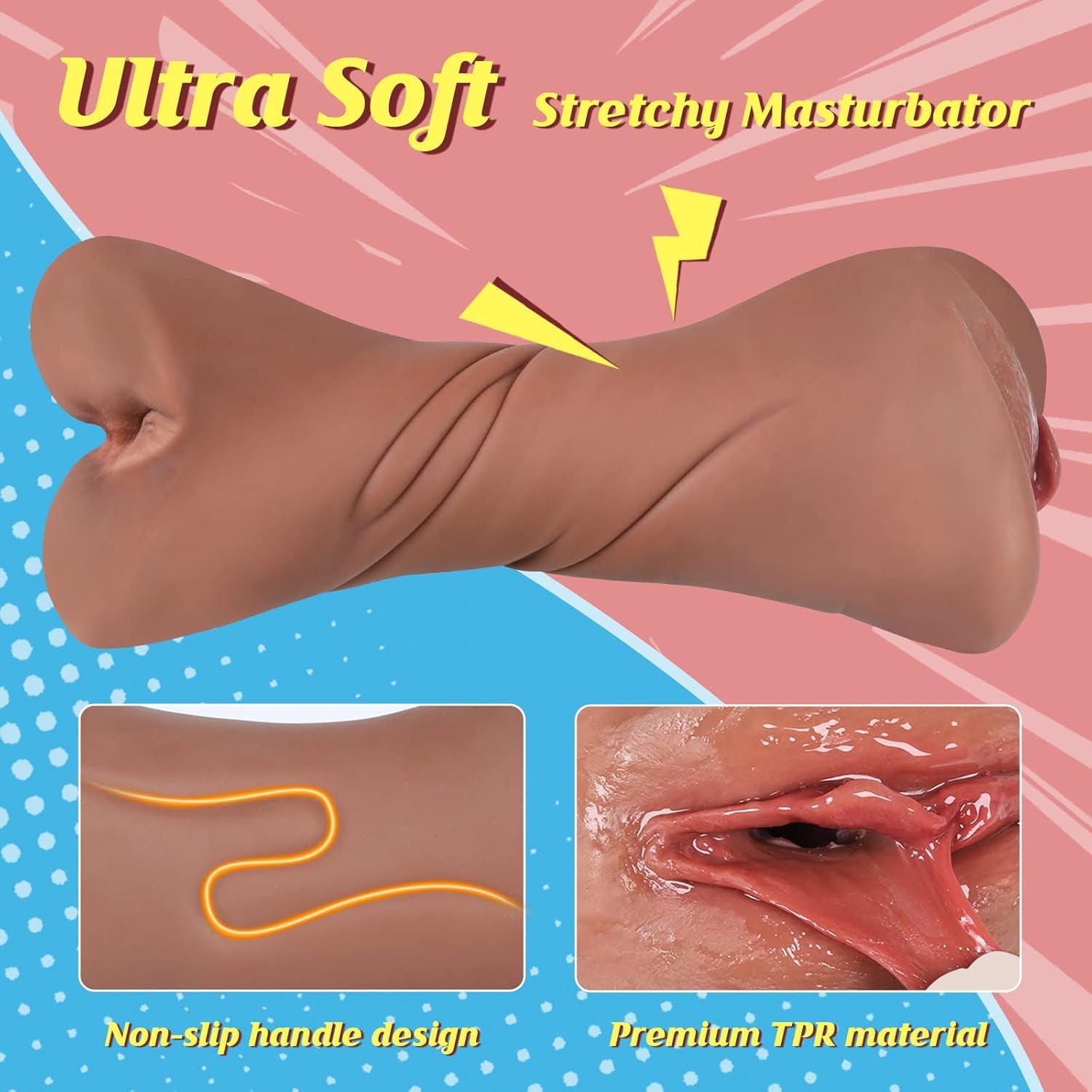 PlushRidge Dual-Ended Pocket Pussy Stroker