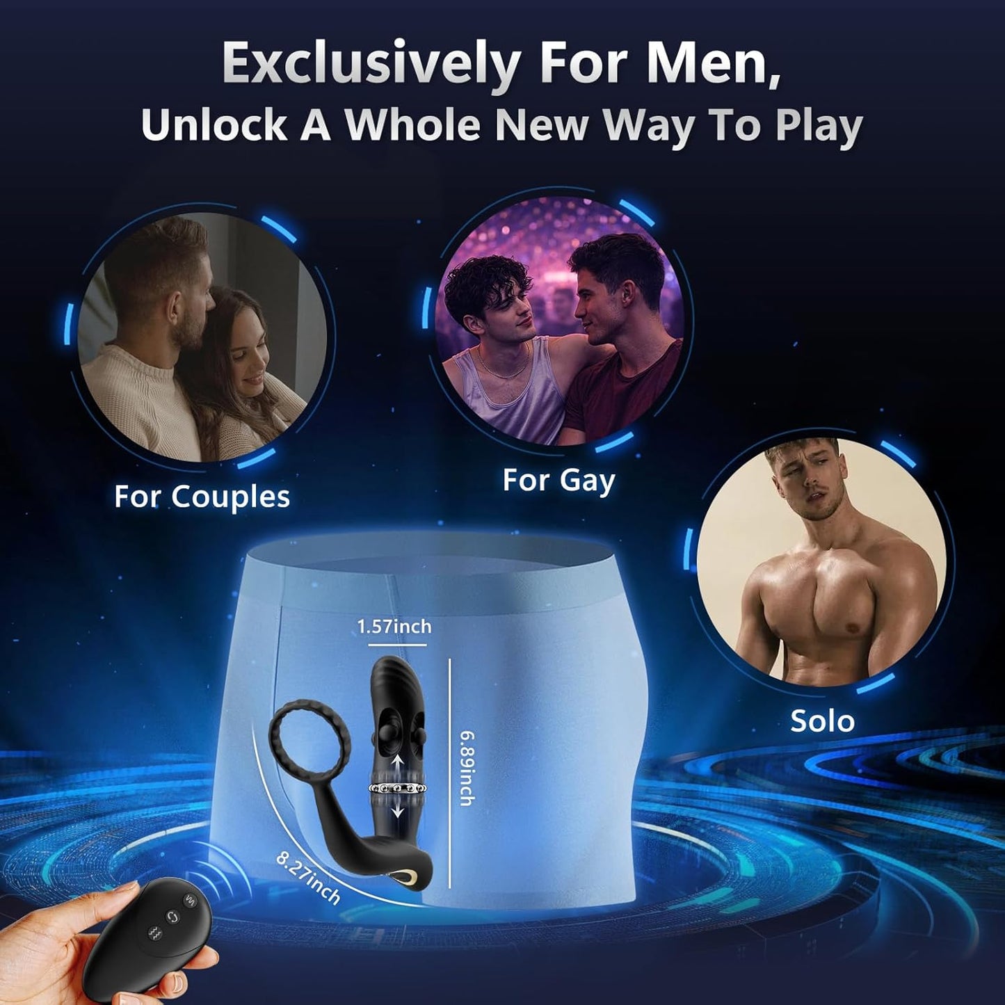 TriadCrown Triple Motor Prostate Massager Cock Ring