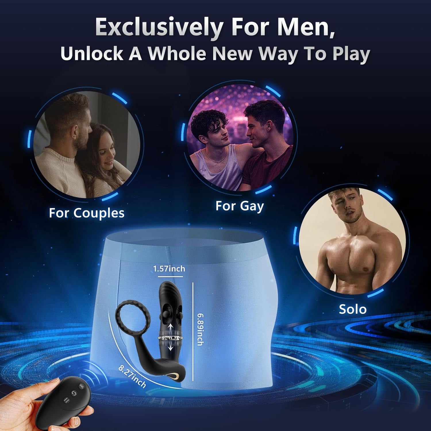TriadCrown Triple Motor Prostate Massager Cock Ring