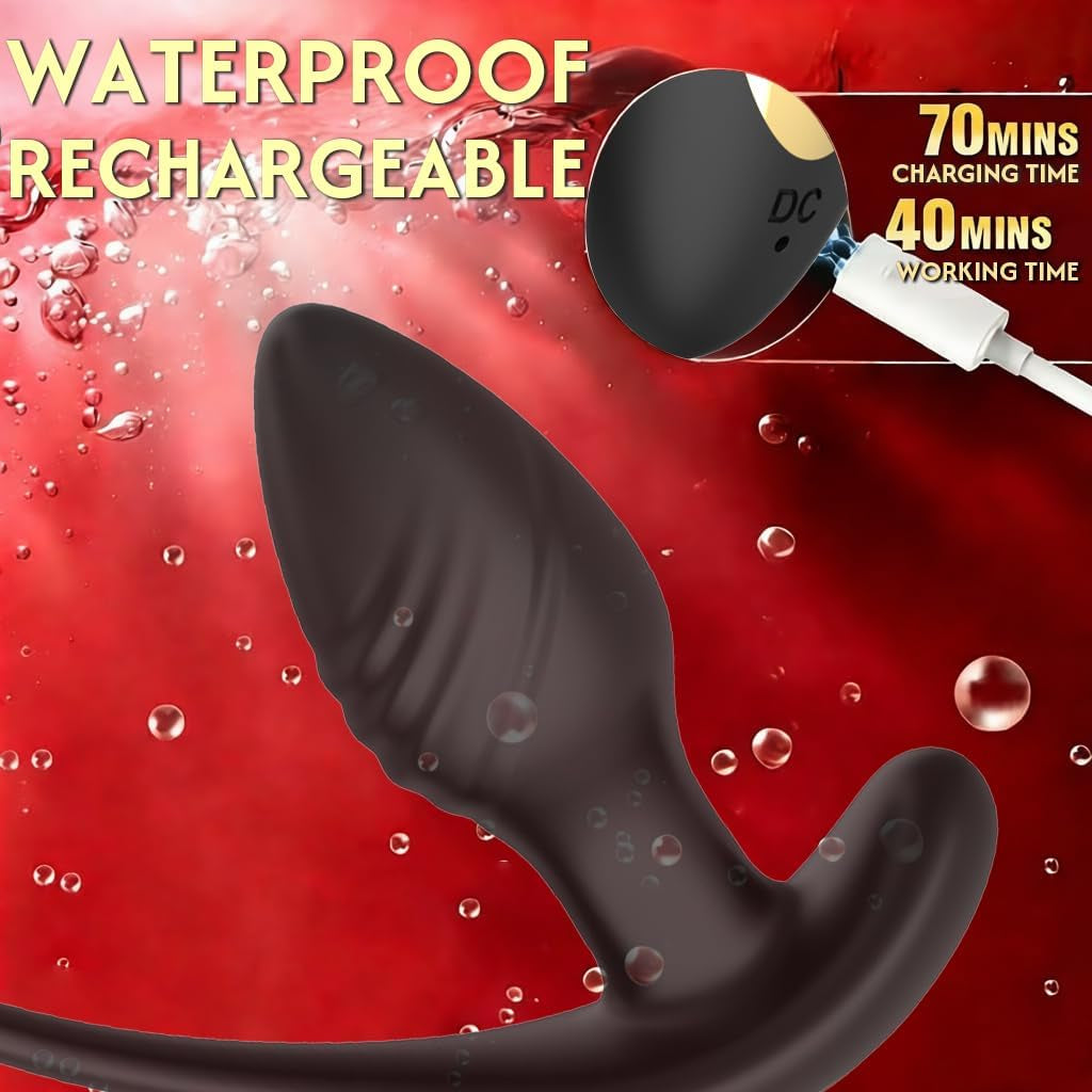 VortexKing Rotating Prostate Massager Cock Ring App + Remote | 9 Modes