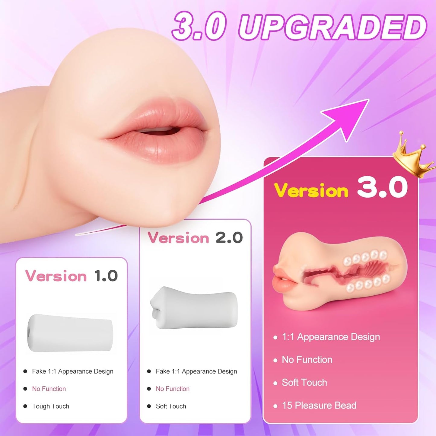 BeadKiss Realistic Oral Male Stroker