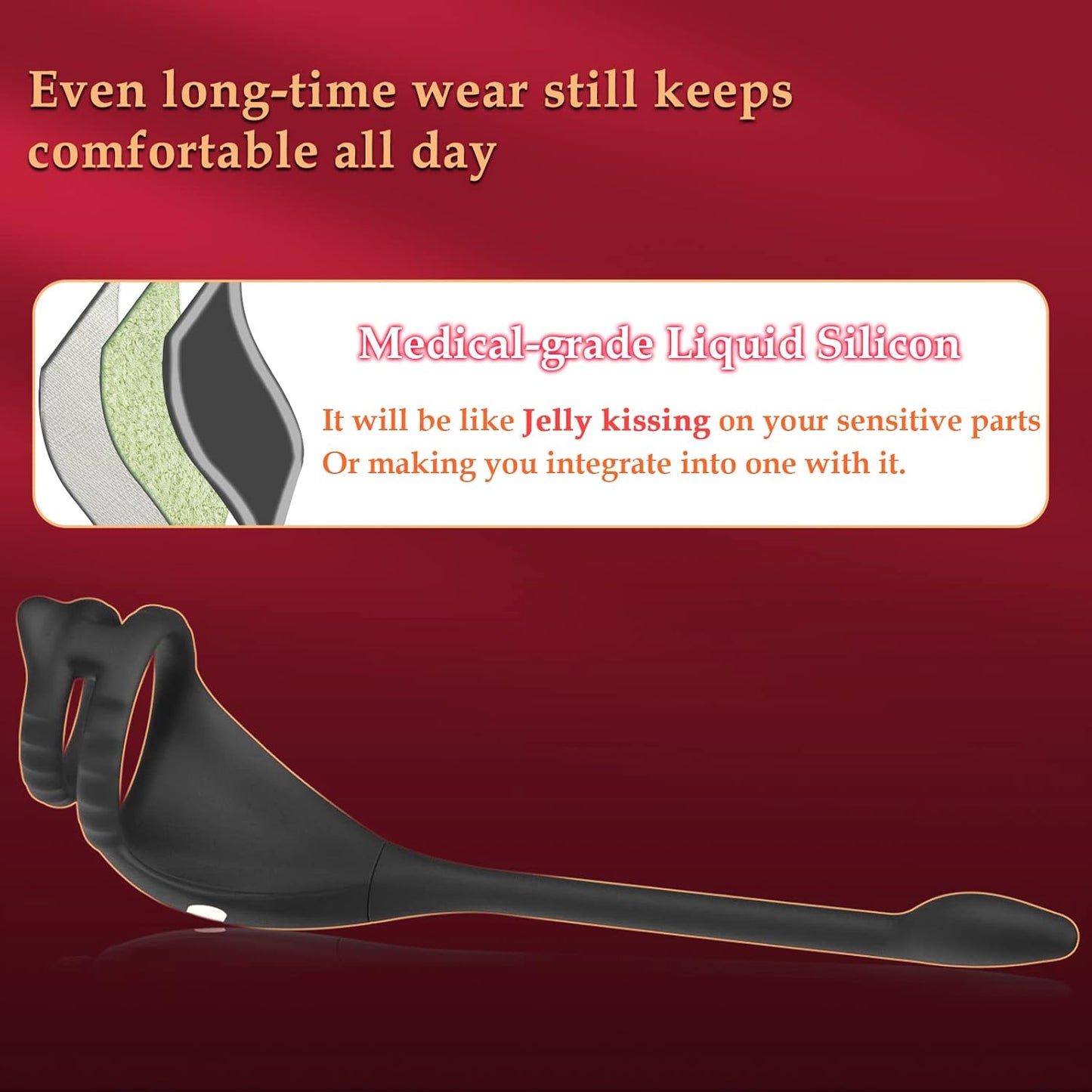 TaintPulse Vibrating Cock Ring Prostate Plug