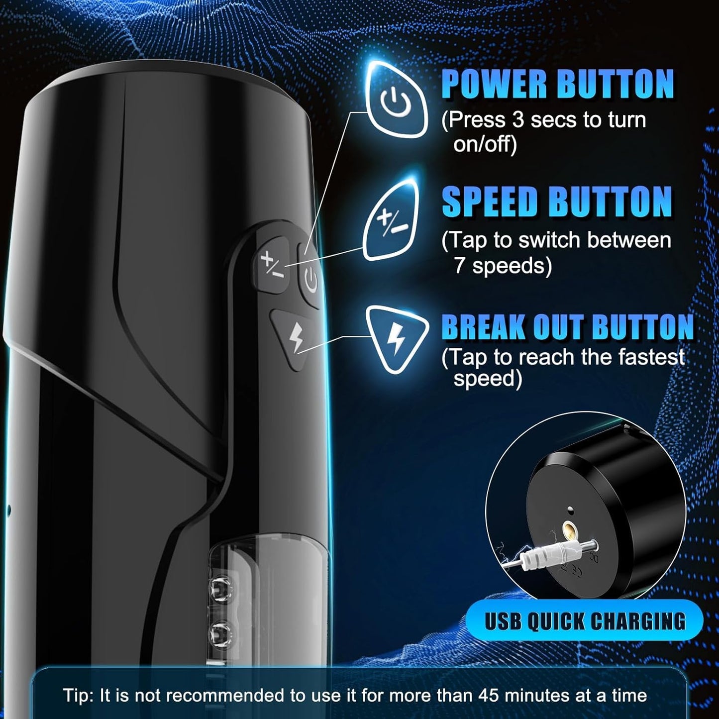 MotionCore Automatic Thrusting Male Stroker Suction