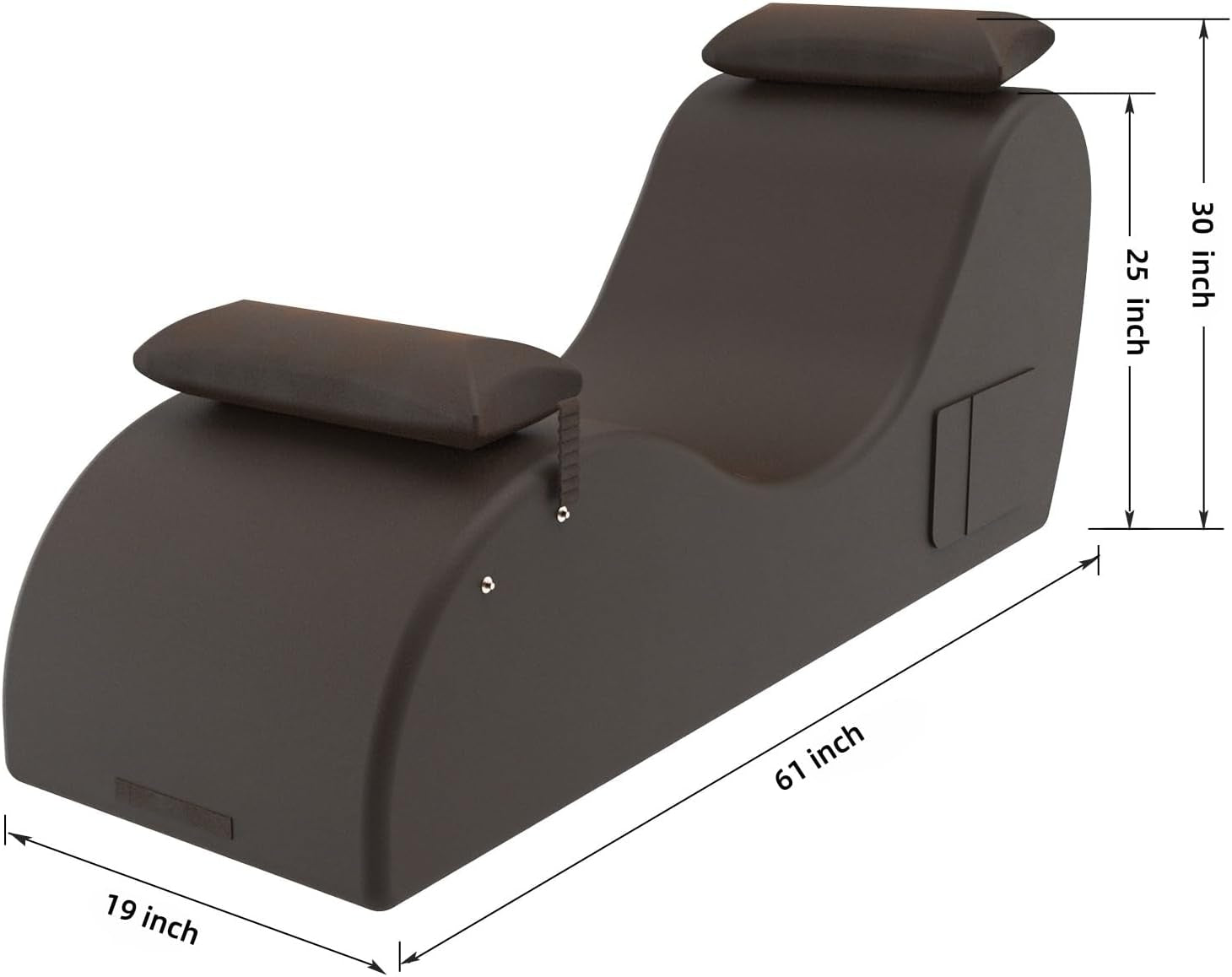 BronzeArc Brown Sex Chaise Lounge Chair