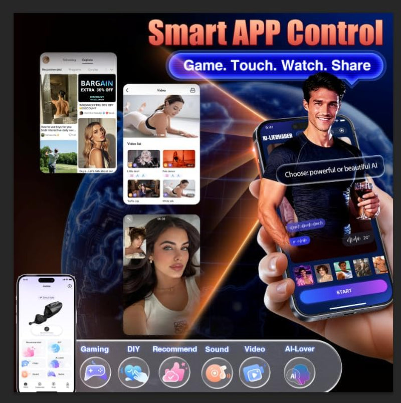 VeltrixSync Multi-Stimulation AI App Male Stroker