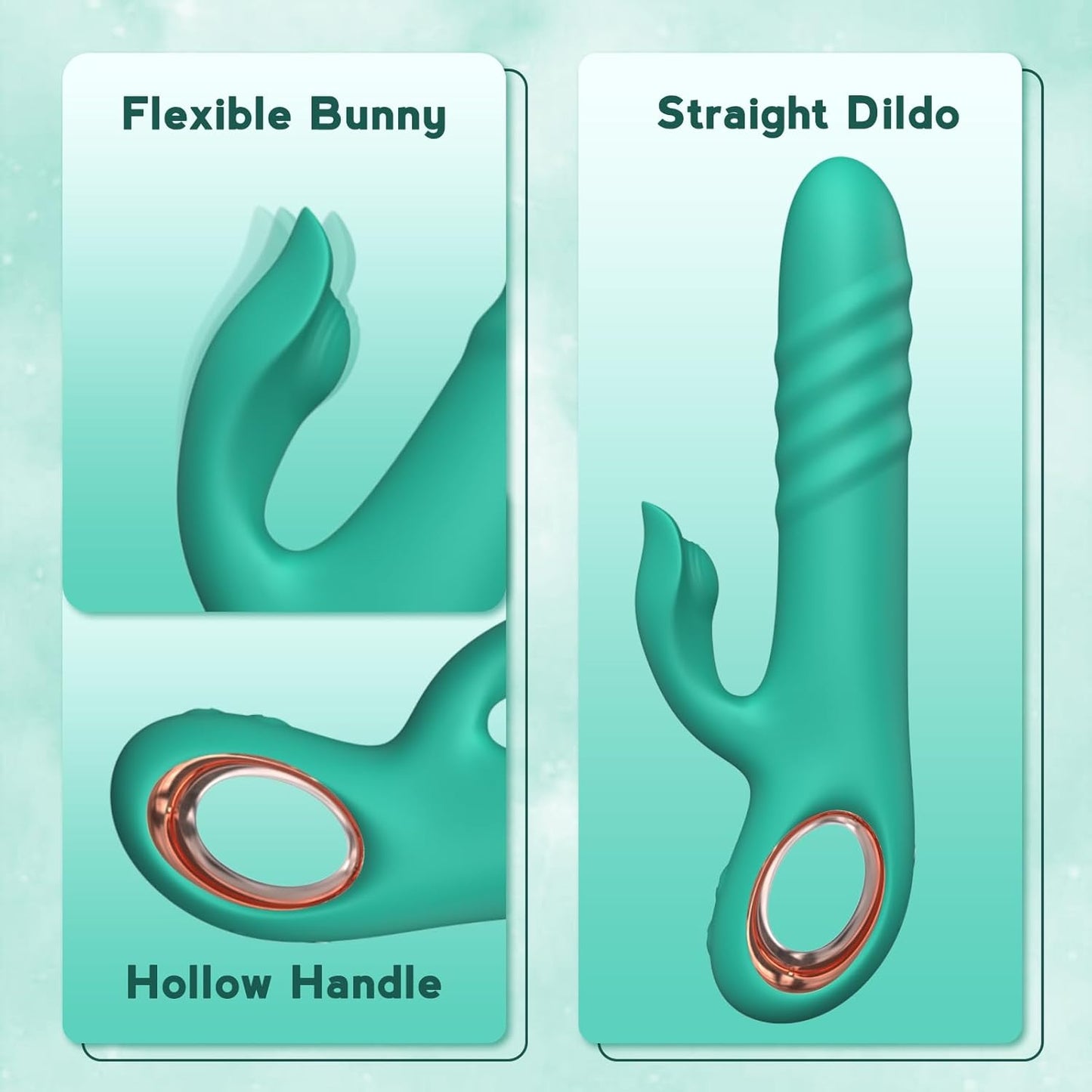 BloomThrust Thrusting Rabbit Vibrator for Women