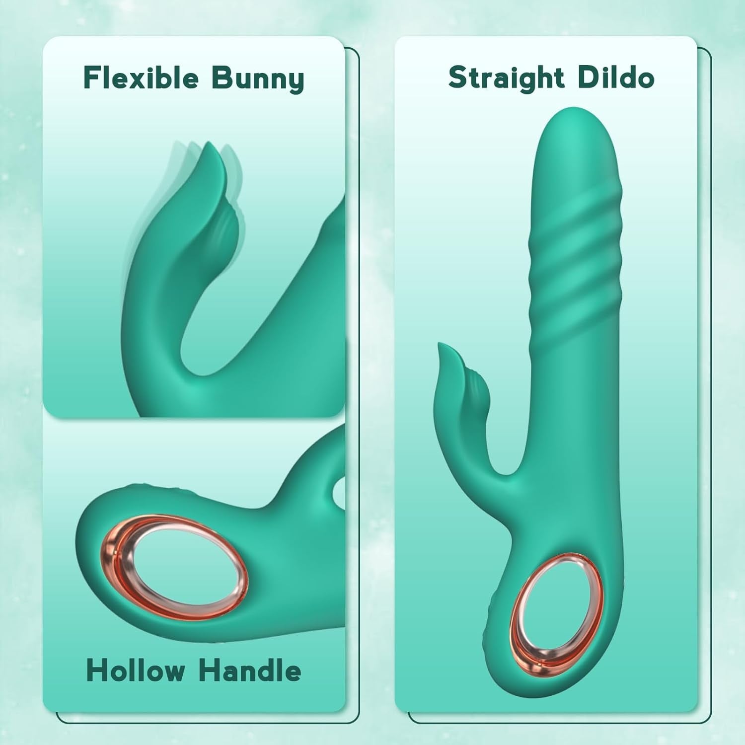 BloomThrust Thrusting Rabbit Vibrator for Women