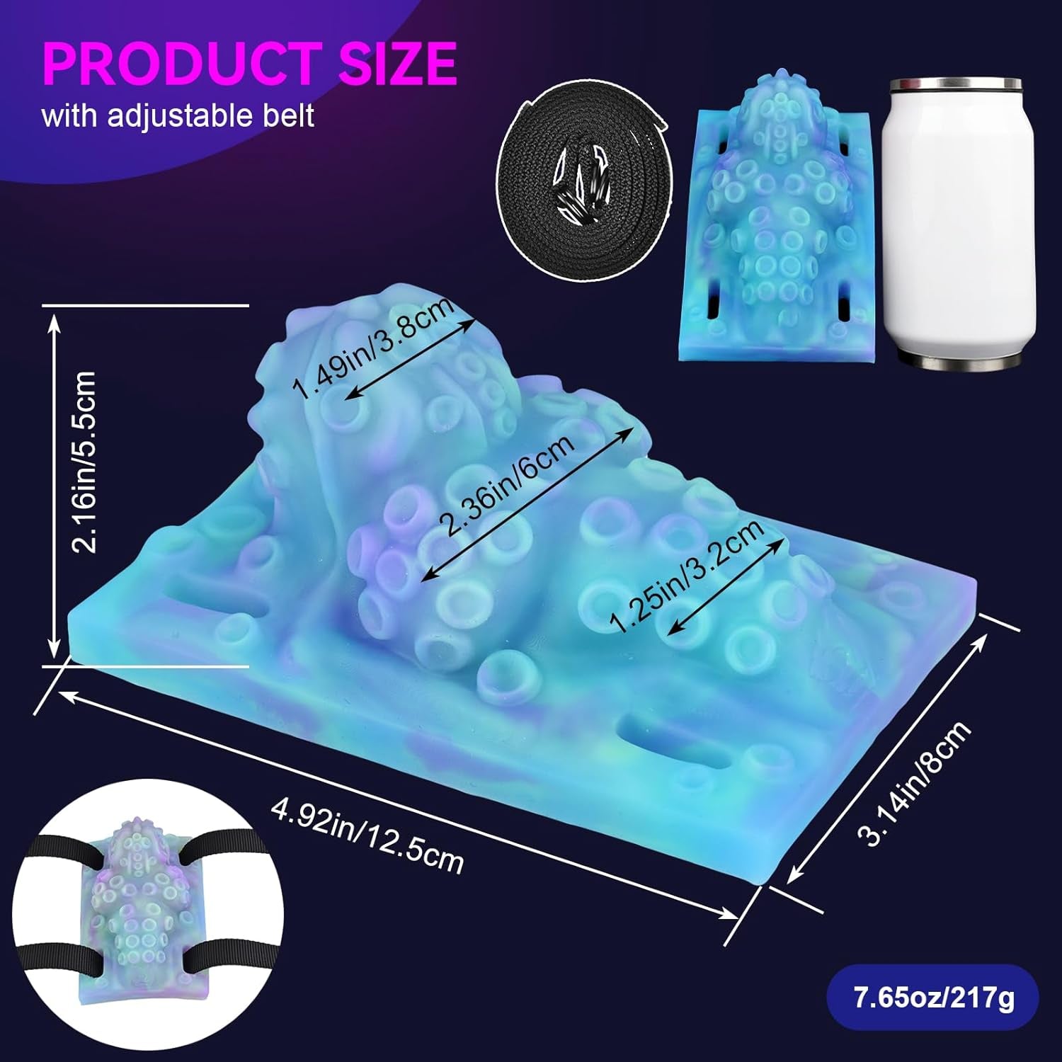 GlowTide Tentacle Clit Grinder with Belt