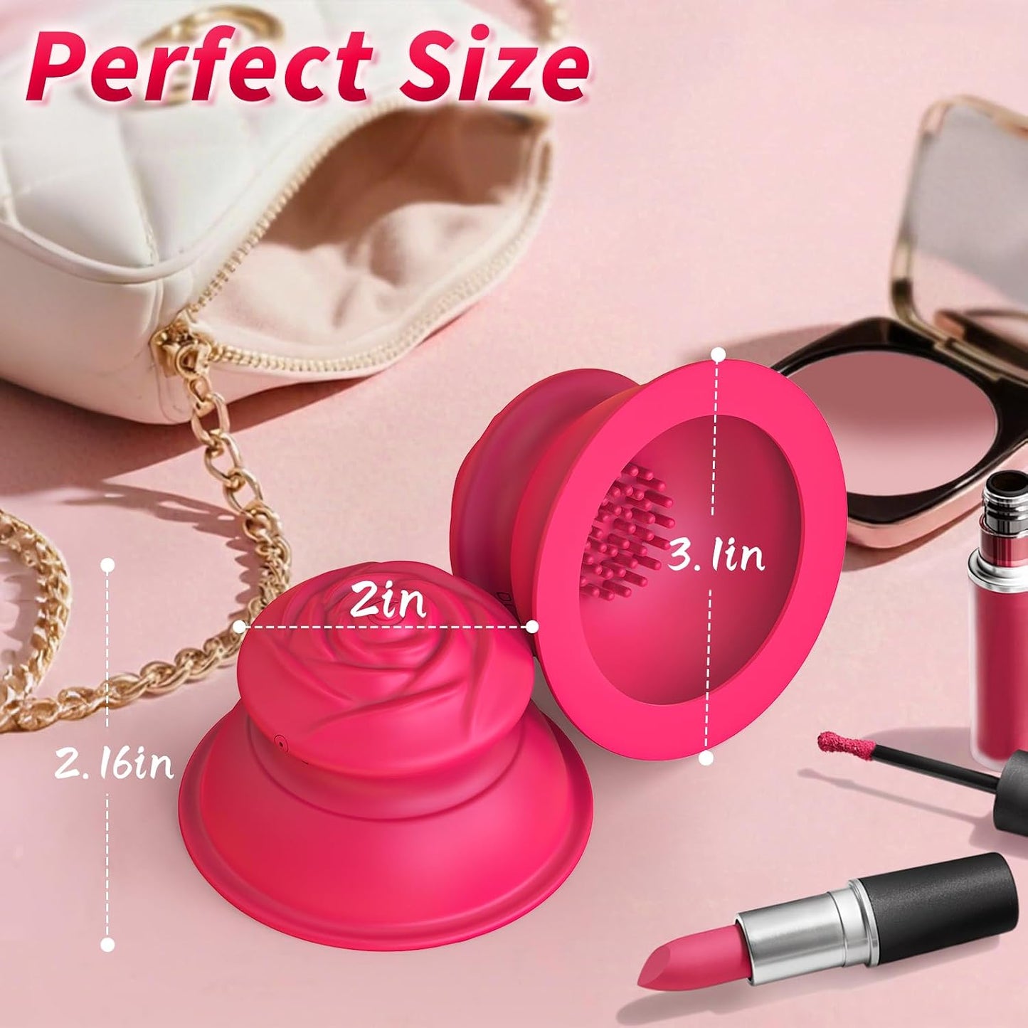BlossomSuction Rose Nipple Sucker Vibrator – 10 Modes