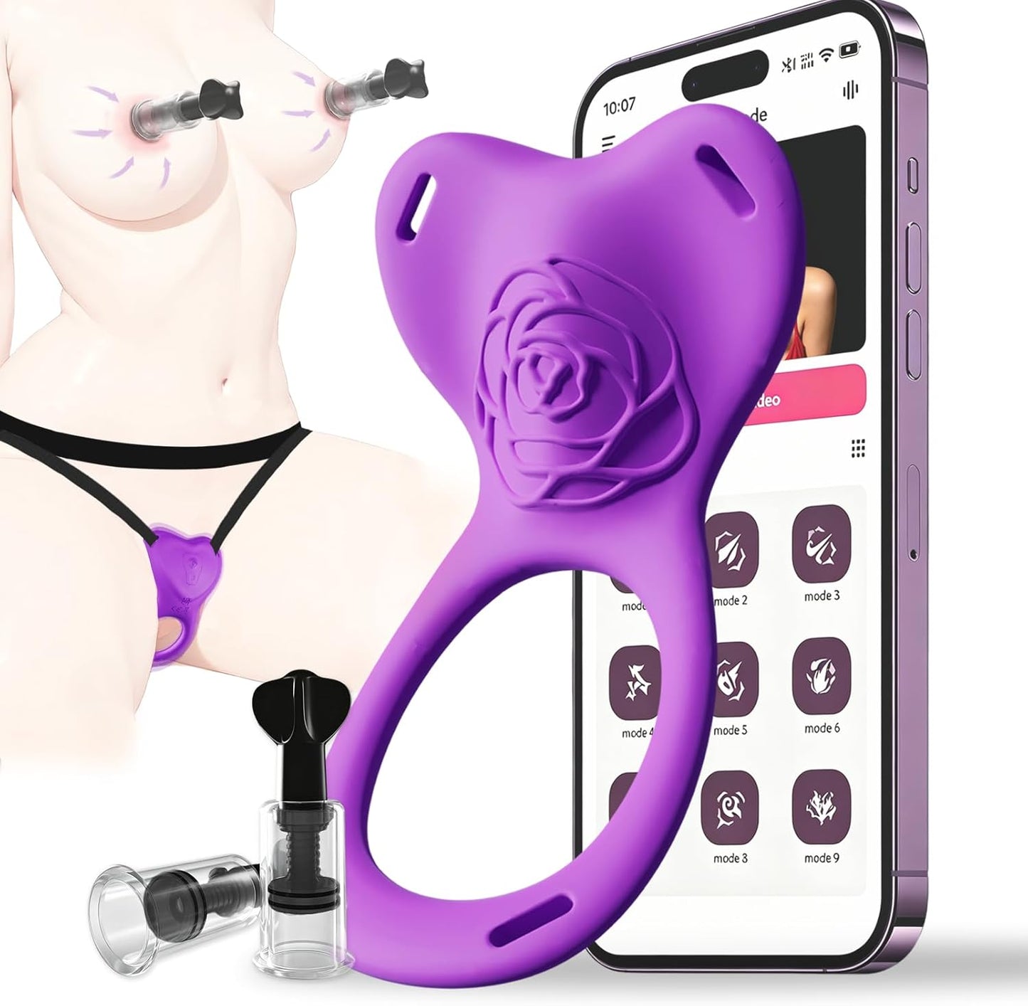 TwinBliss Remote Wearable Panty Vibrator for Couples