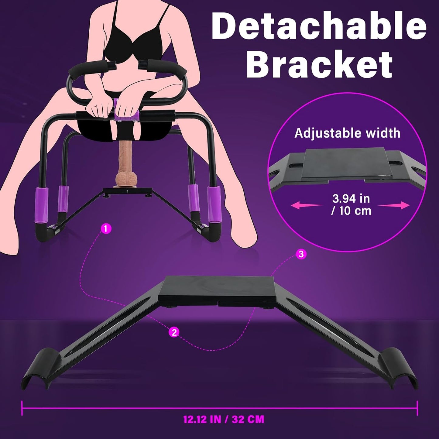 PleasurePerch Foldable Sex Chair No-Assembly Position Aid