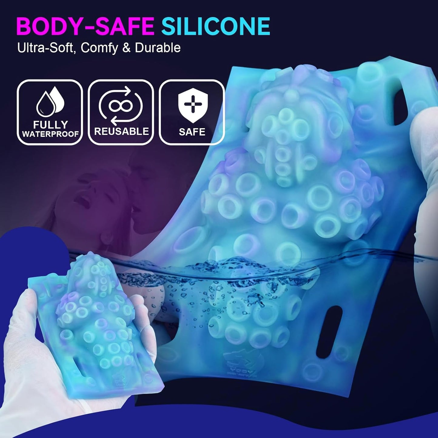 GlowTide Tentacle Clit Grinder with Belt
