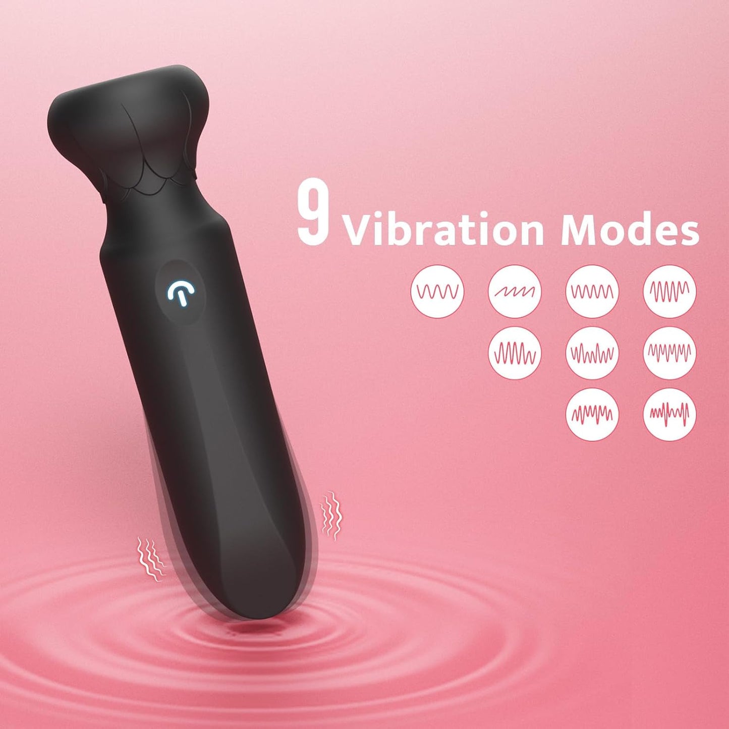 NoirBloom Lipstick Bullet Vibrator 10 Modes 