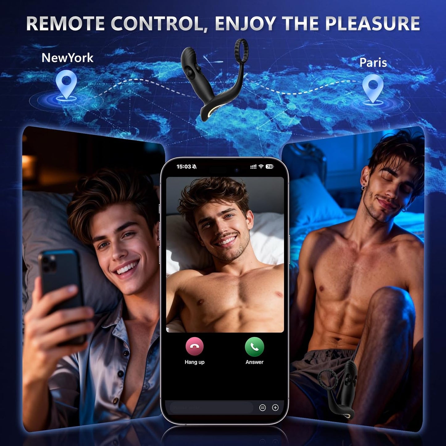 TriadCrown Triple Motor Prostate Massager Cock Ring