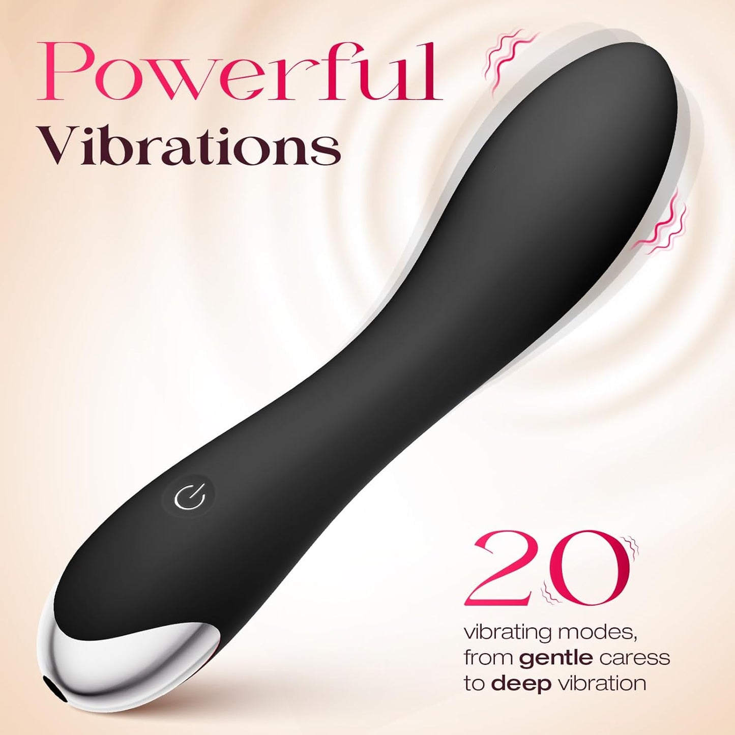 VelvetSwitch Wand Vibrator Kit with 4 Heads