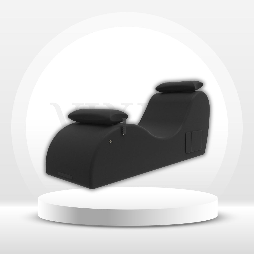NoirArc Premium Black Sex Chaise Lounge Chair