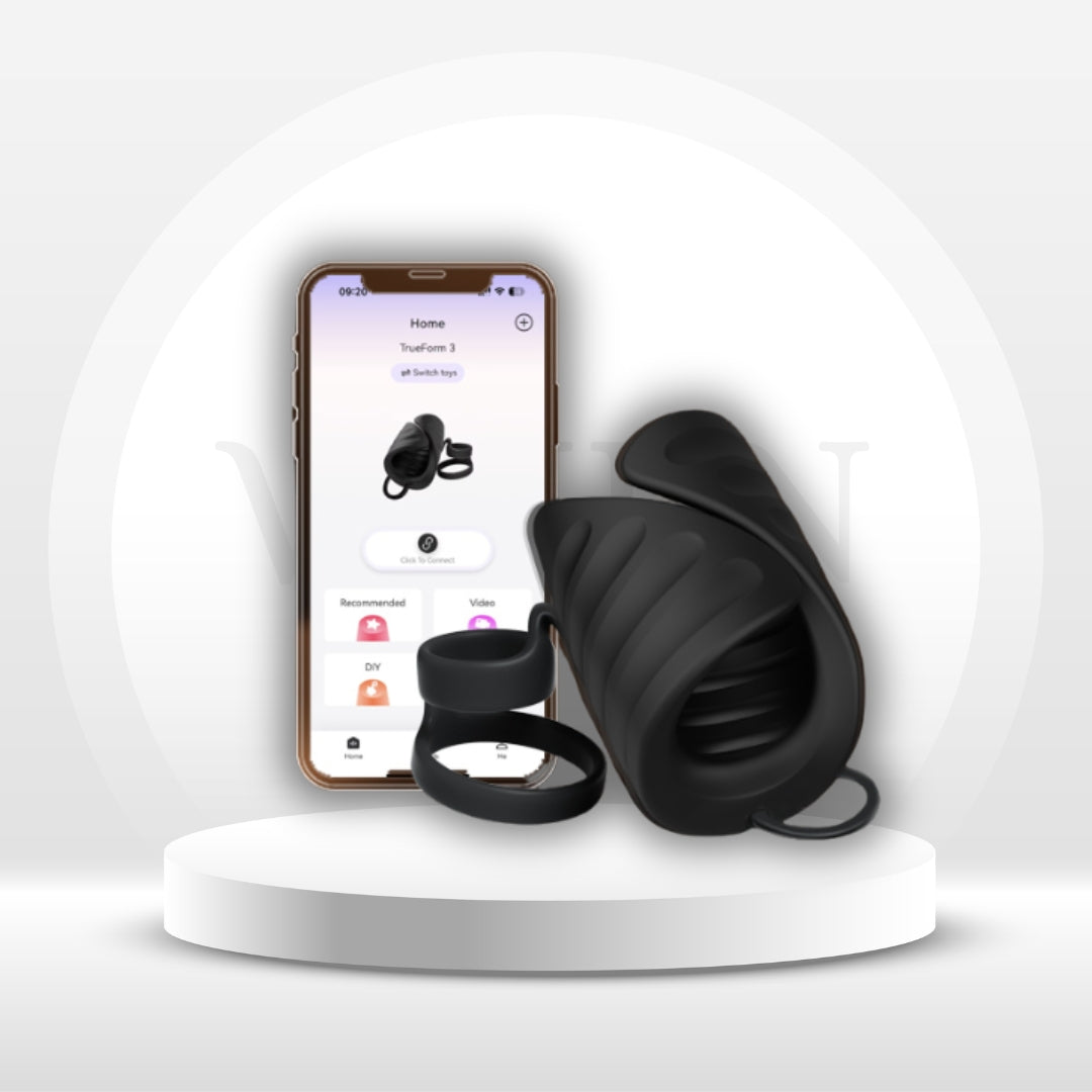 VeyrixDuo Vibrating Male Stroker with Cock Rings