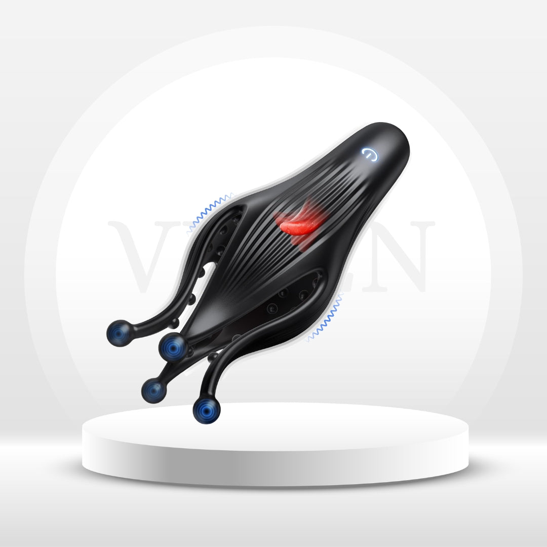 TendraBloom Male Penis Vibrator with Licking Modes