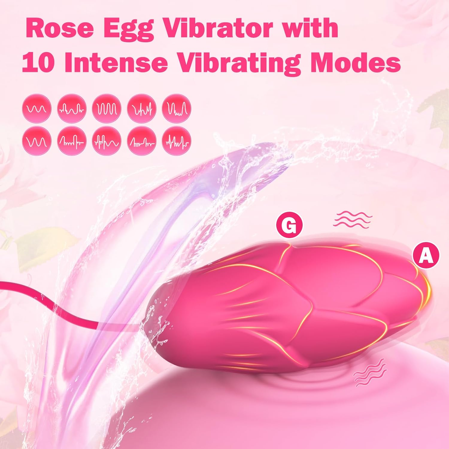 PetalClamp Nipple Clamp & Egg Vibrator Set