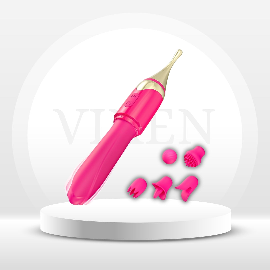 RoseFlex 5-in-1 Precision Pleasure Vibrator
