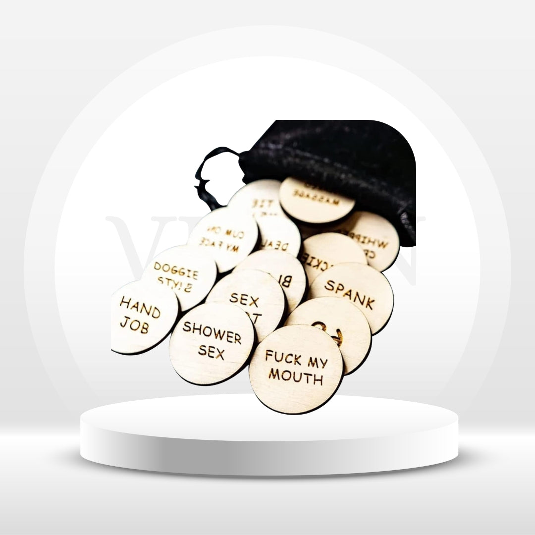 Wooden Date Night Spicy Tokens