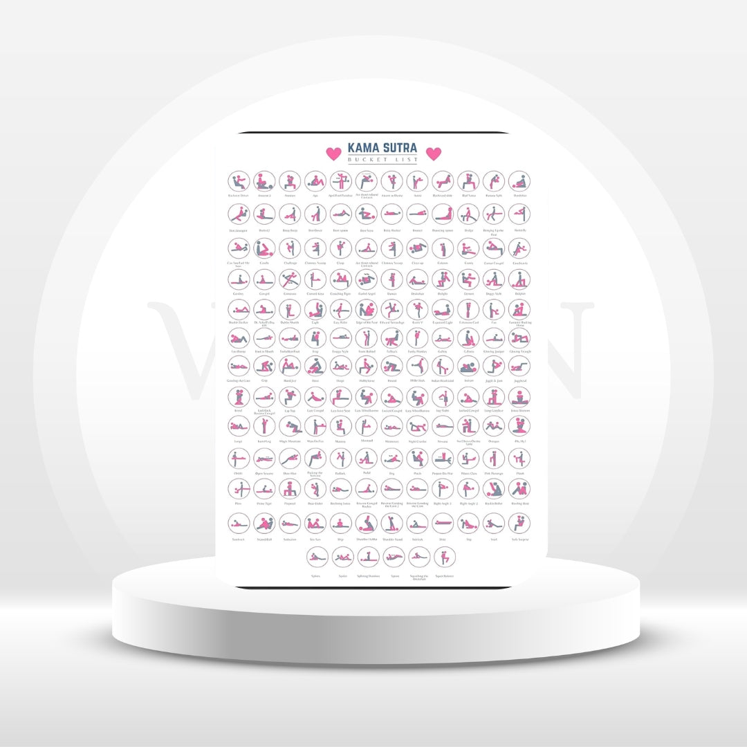 Kamasutra Scratch Off Bucket List Sex Positions Game