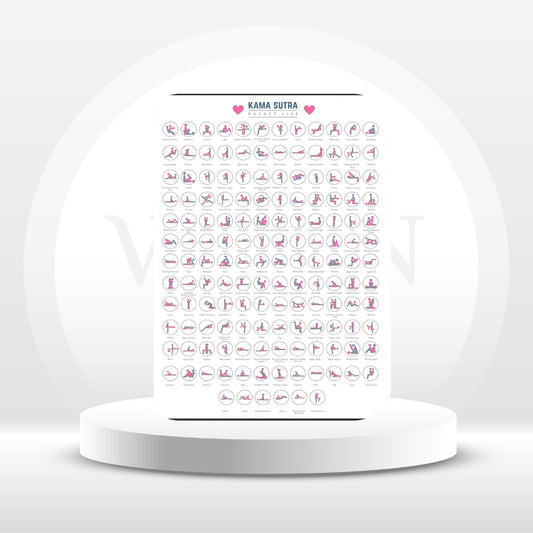Kamasutra Scratch Off Bucket List Sex Positions Game