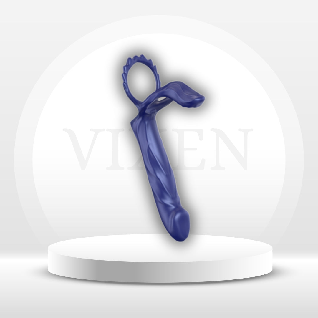 TrioRide Anal Cock Sleeve Vibrator for Couples