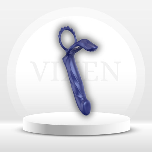 TrioRide Anal Cock Sleeve Vibrator for Couples